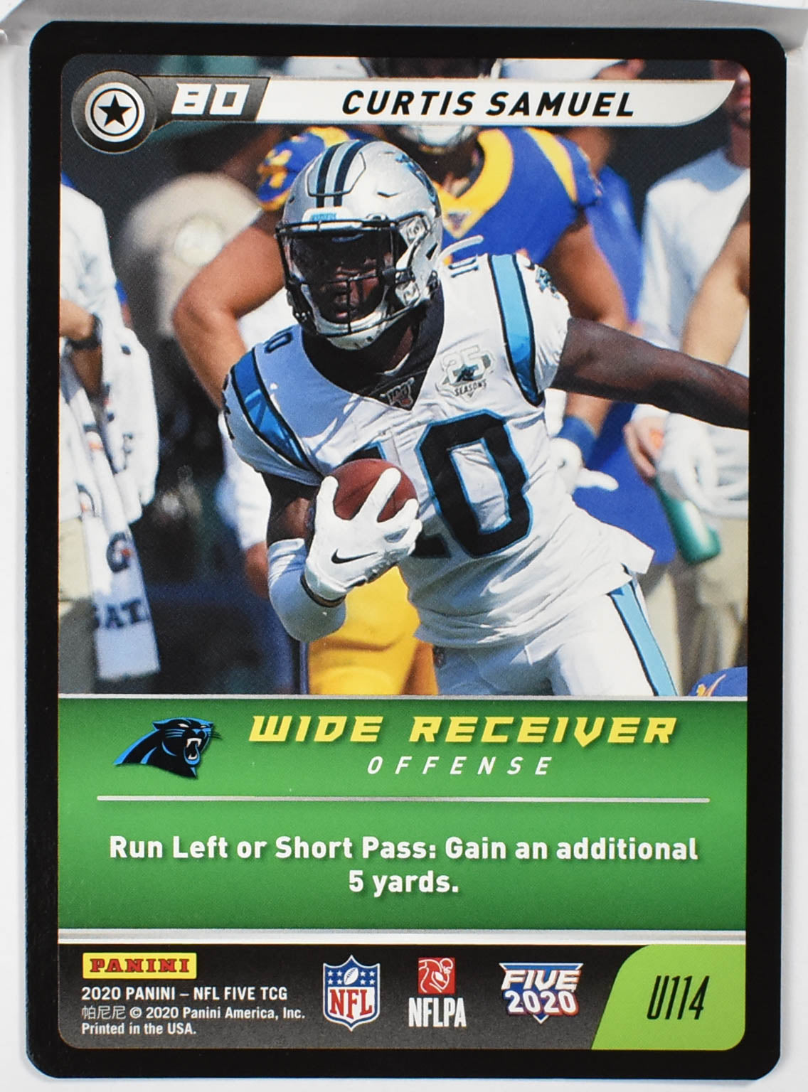 Curtis Samuel U114 Panini NFL FIVE TCG 2020
