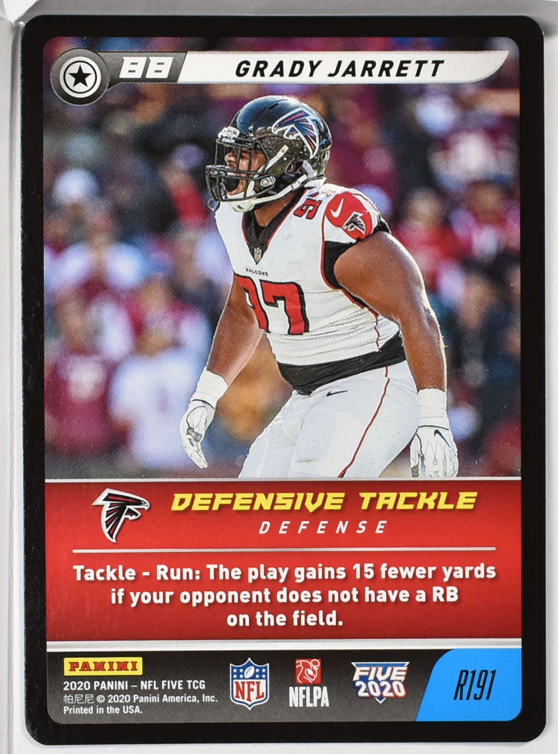 Grady Jarrett R191 Panini NFL FIVE TCG 2020