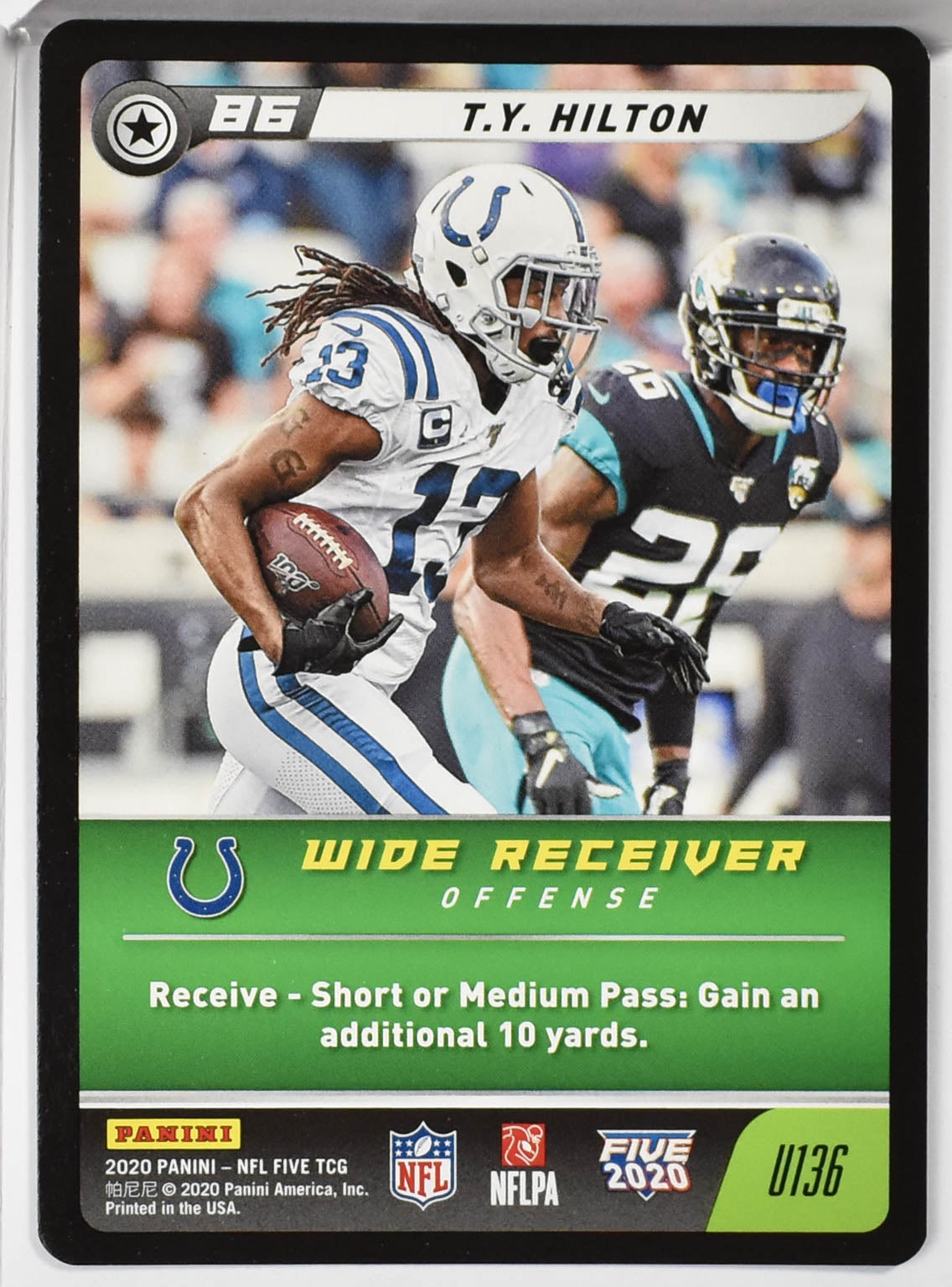 Ty Hilton U136 Panini NFL FIVE TCG 2020