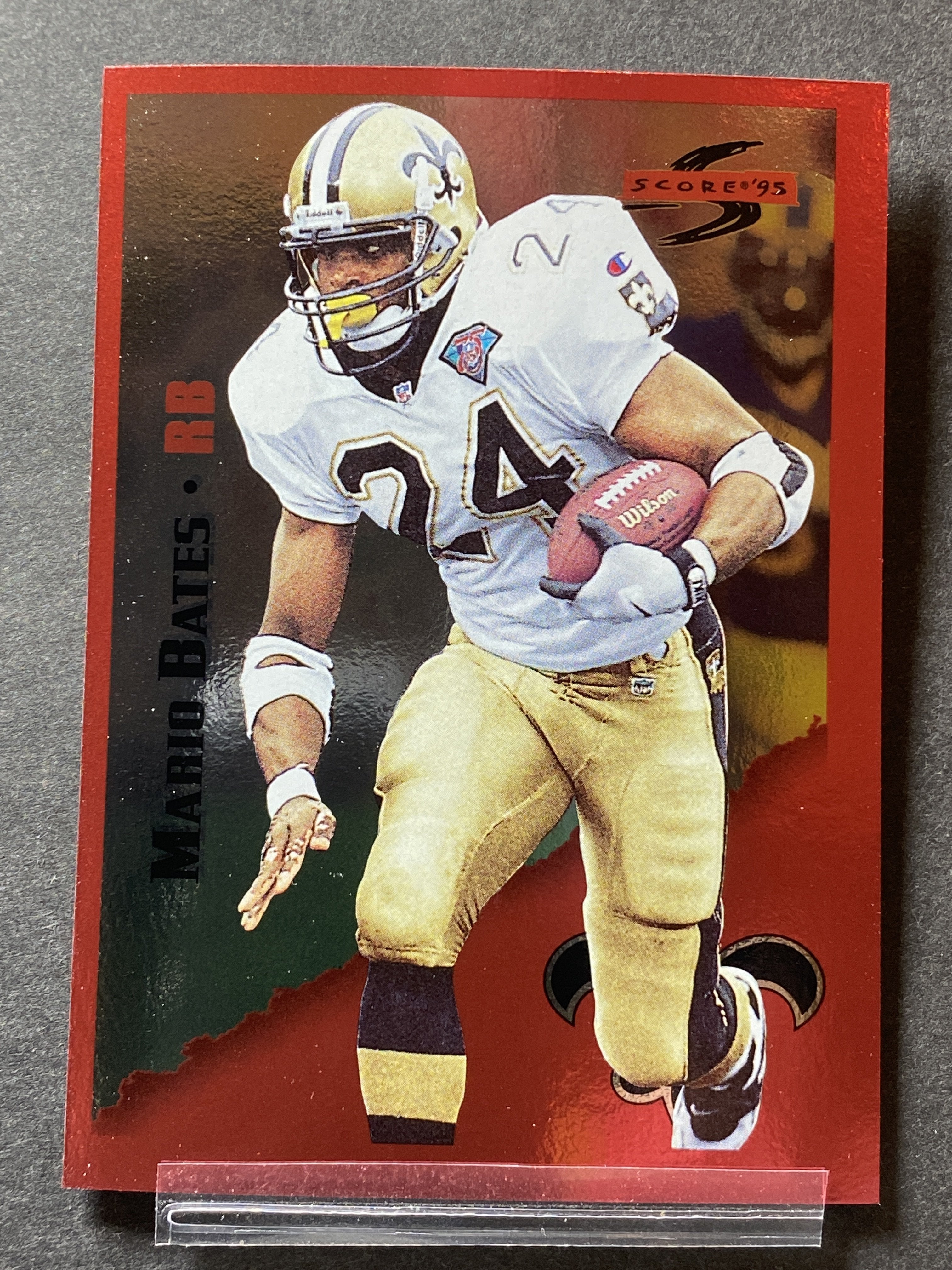 Mario Bates 144 Score 1995 Football Card New Orleans Saints
