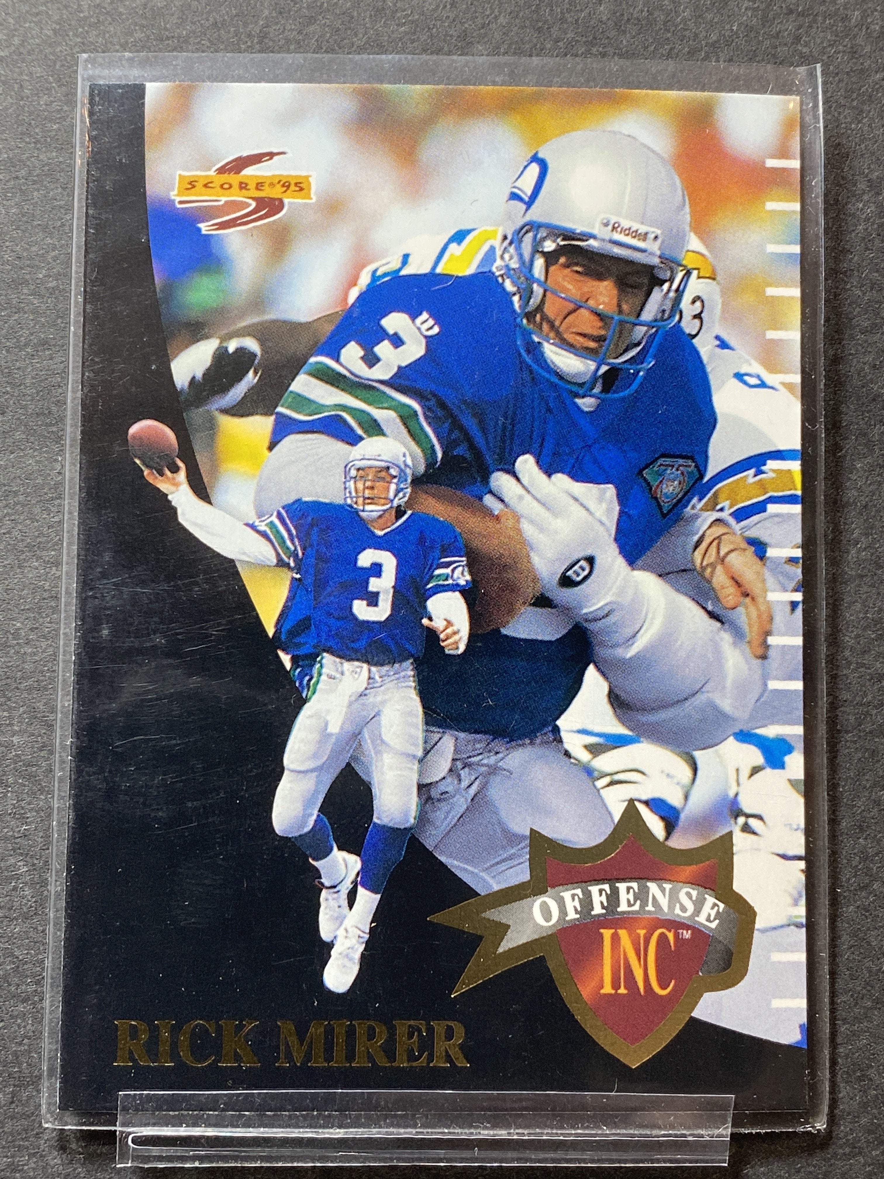 Rick Mirer Seahawks OF27 Score 1995 Football Card Seattle Seahawks