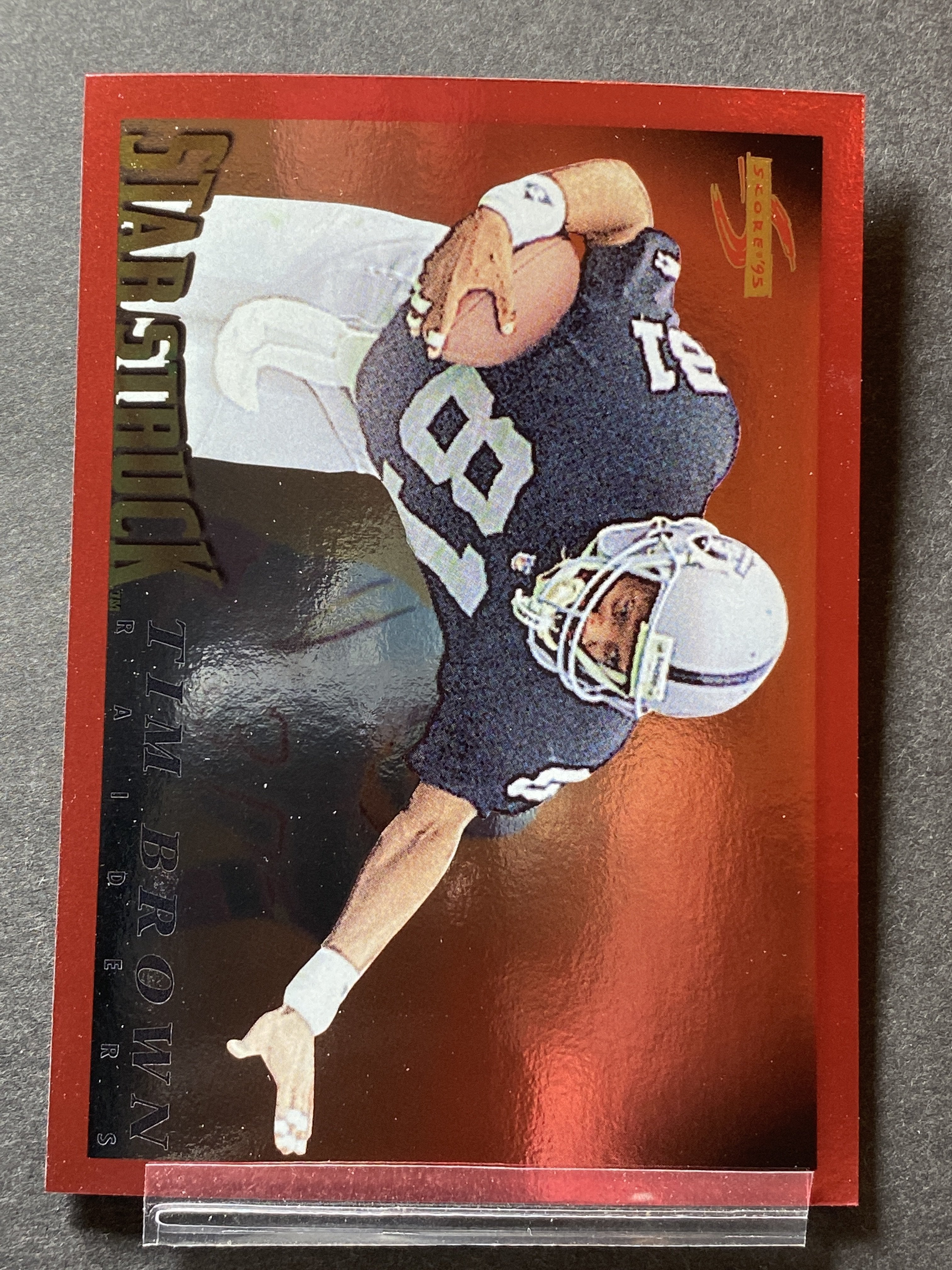 Tim Brown 212 Score 1995 Football Card Las Vegas Raiders