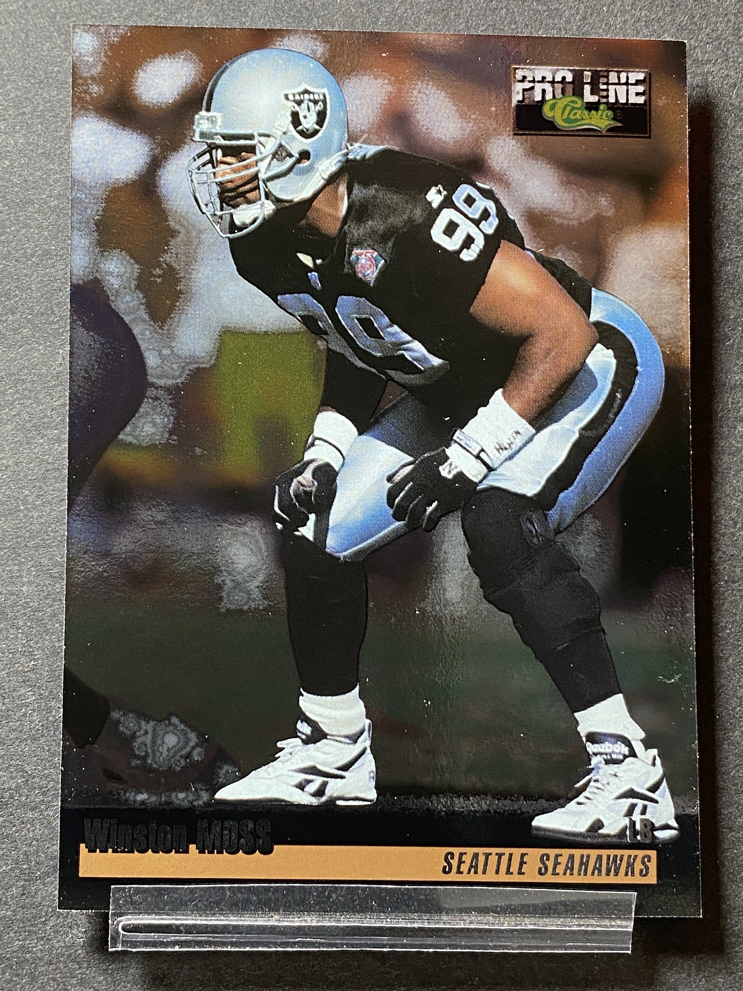Winston Moss 117 Pro Line Classic 1995 Football Card Las Vegas Raiders