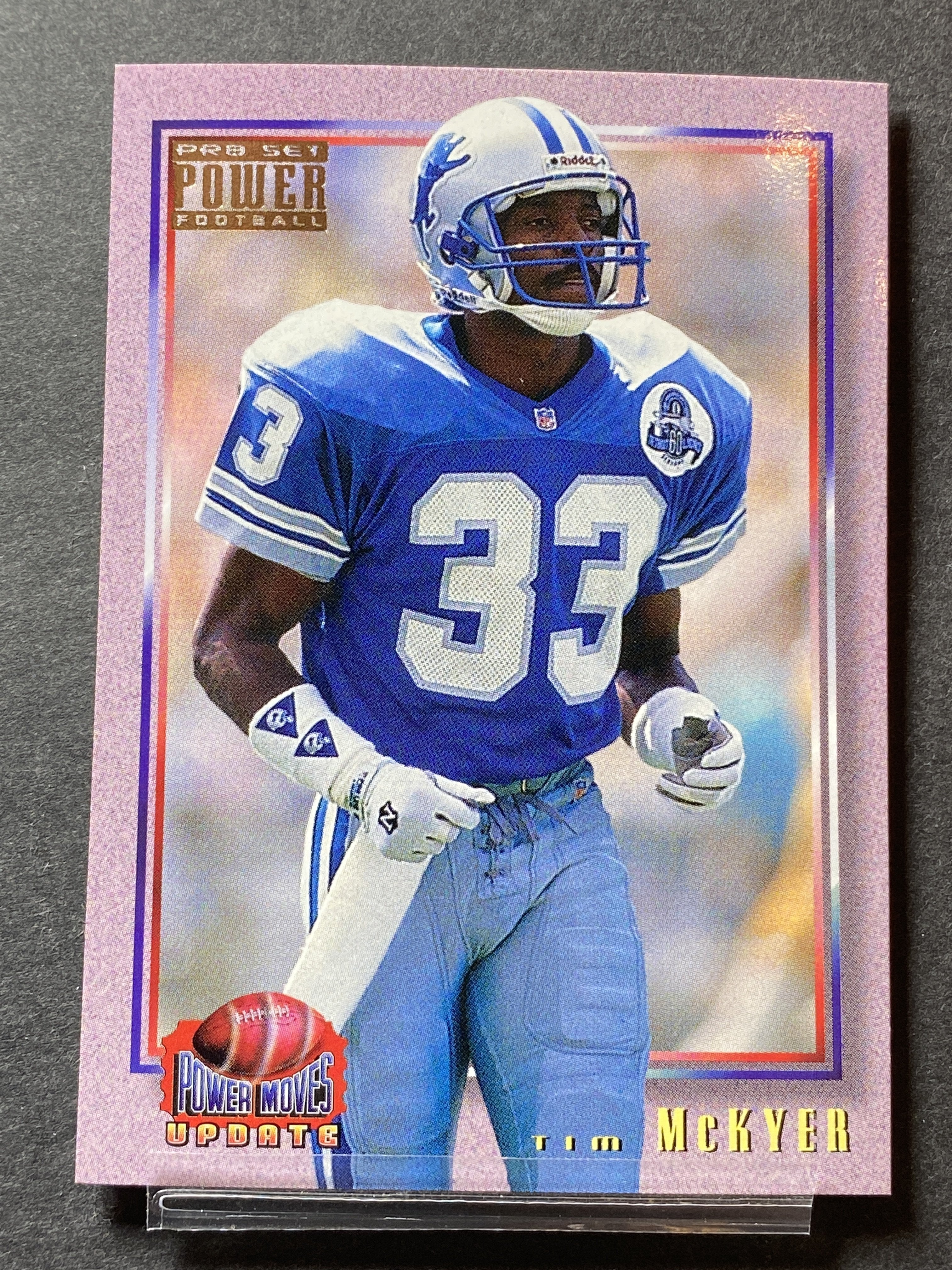 Tim Mckyer 1993 Pro Set Football Card Detroit Lions