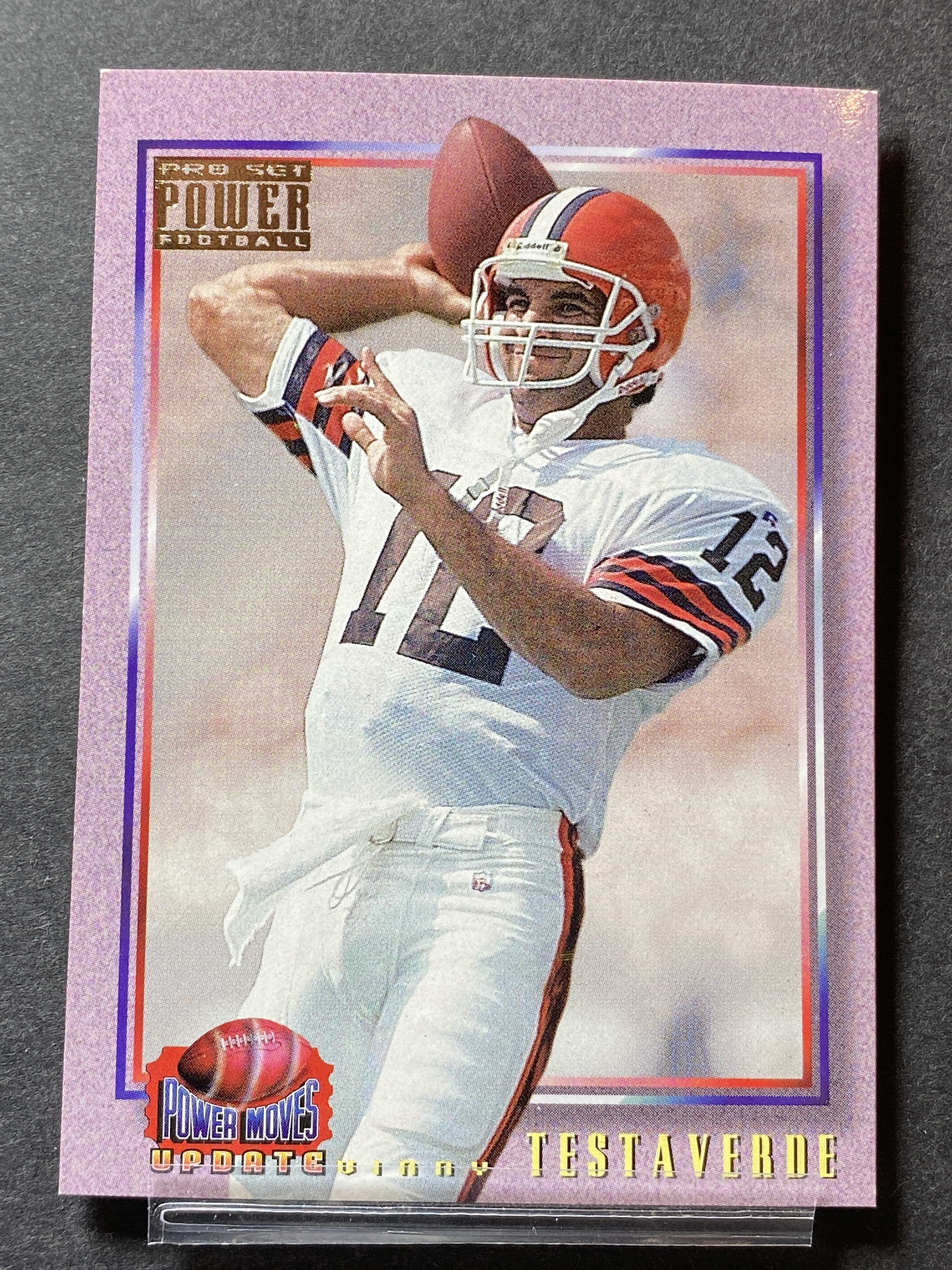 Vinay testaverde 1993 Pro Set Football Card Cleveland Browns