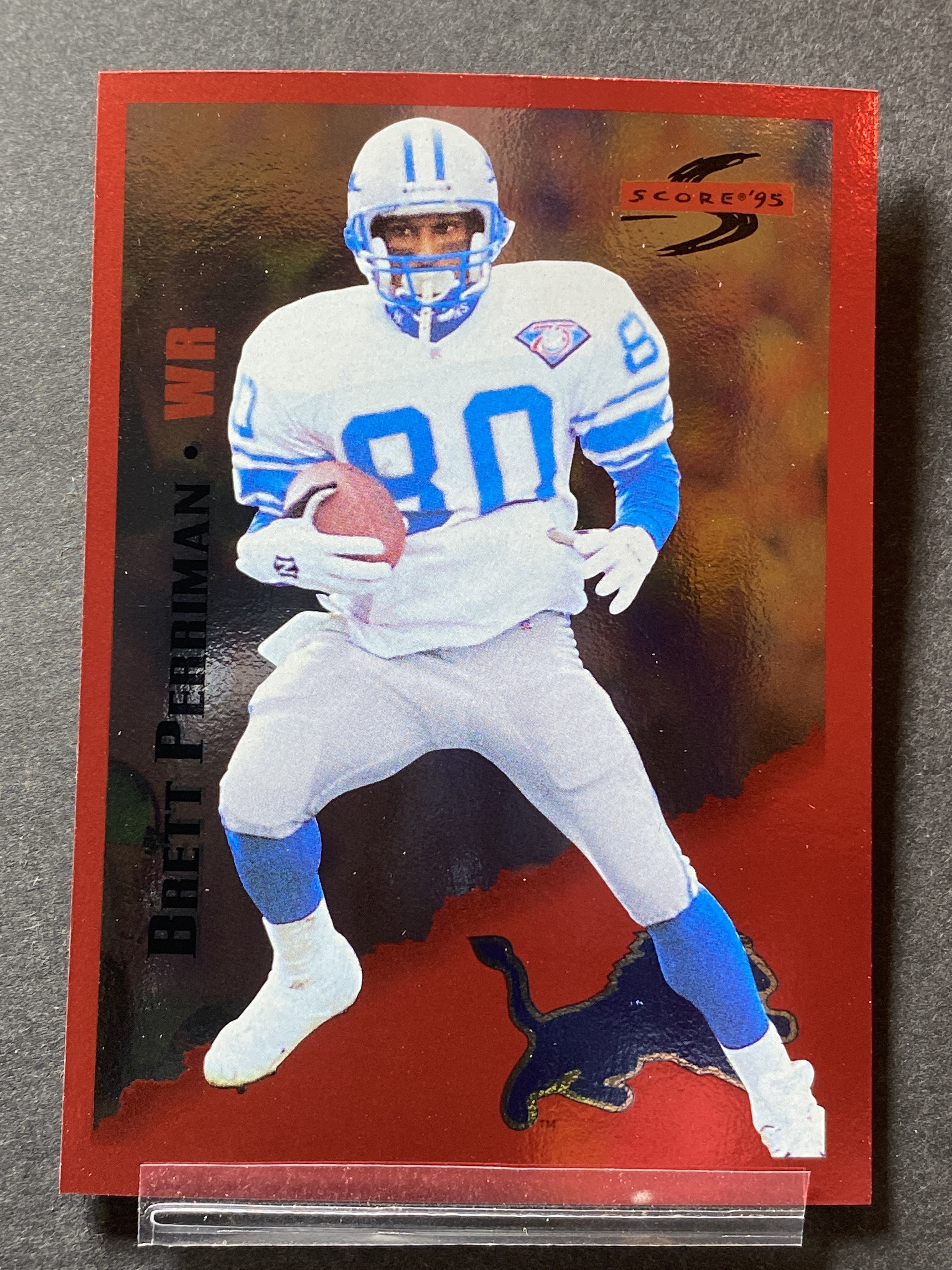 Brett Perriman 161 Score 1995 Football Card Detroit Lions