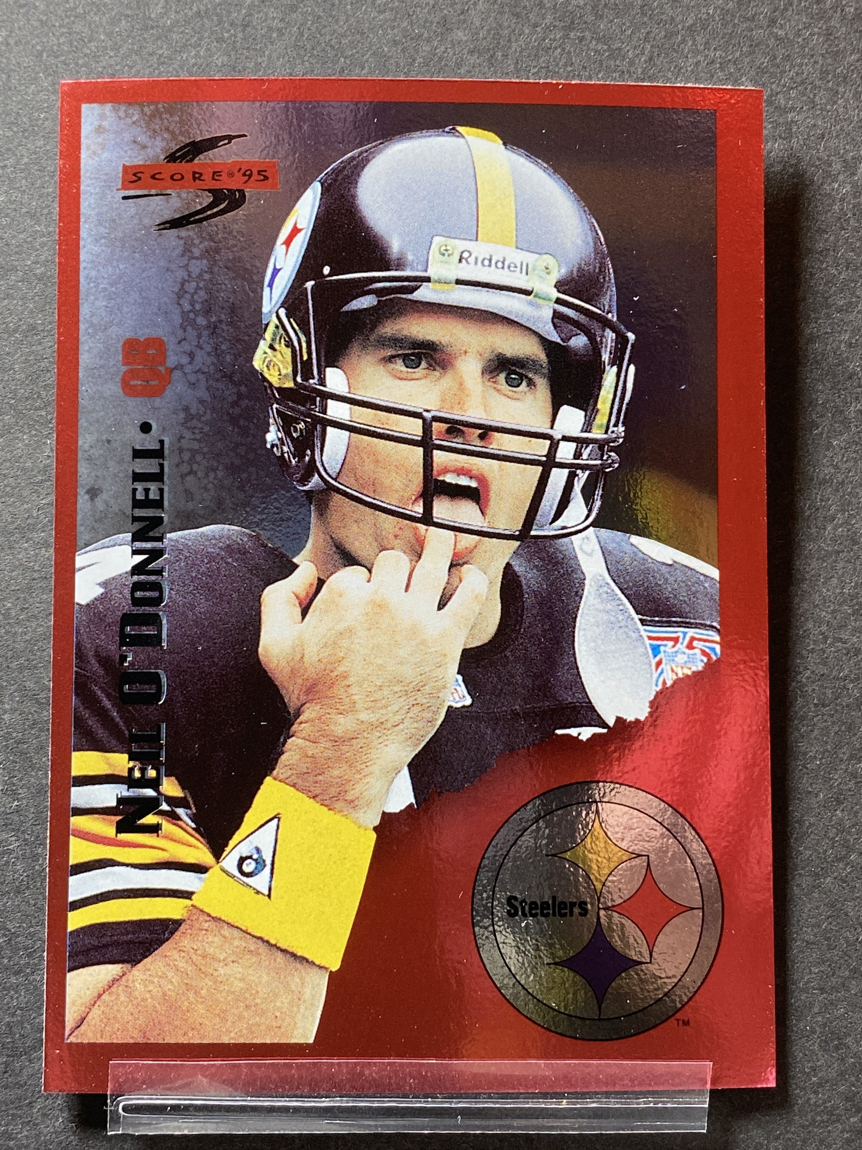 Neil Donnell Score 1995 Football Card Pittsburg Steelers