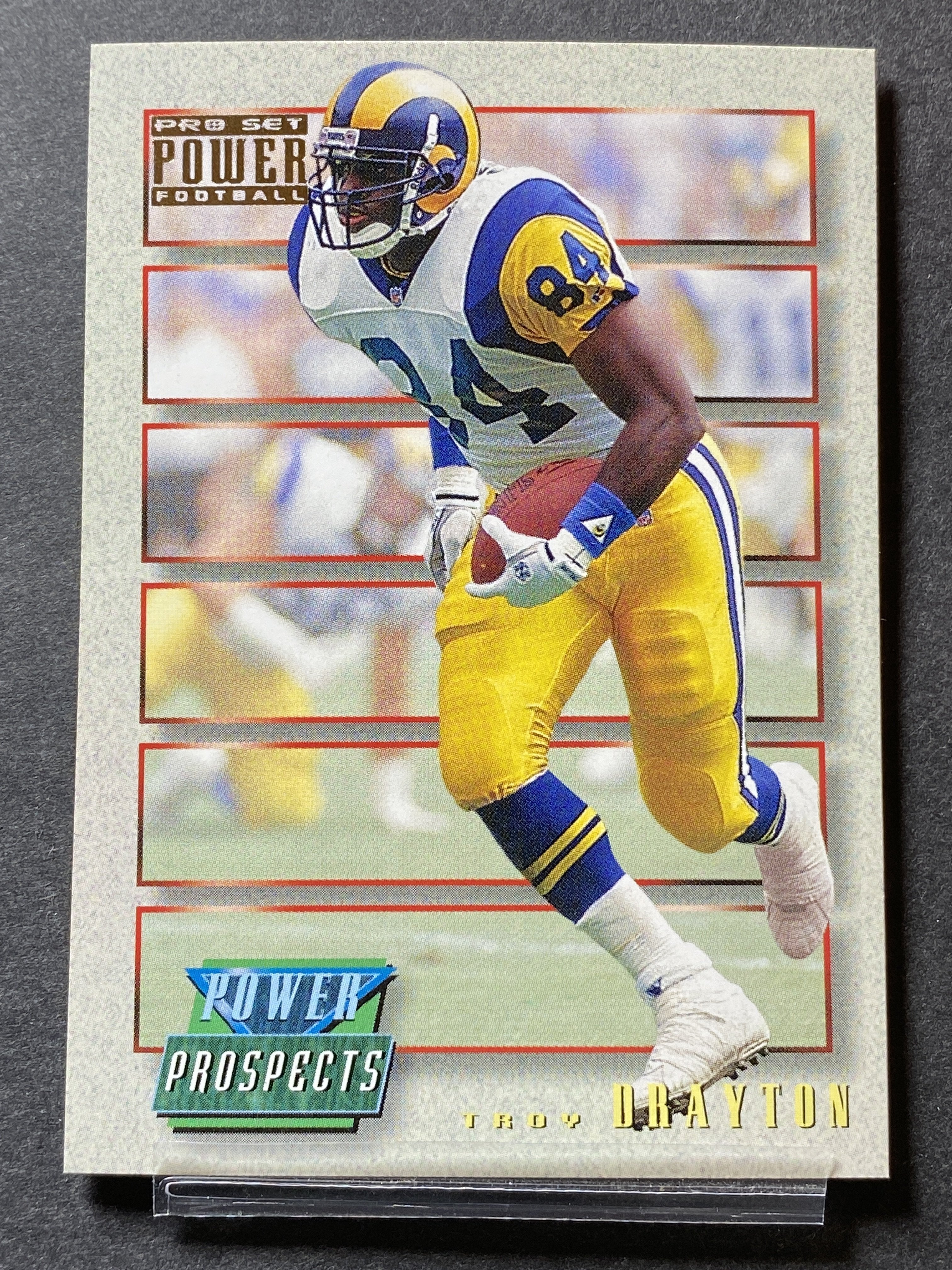Troy Drayton 1993 Pro Set Football Card Rams