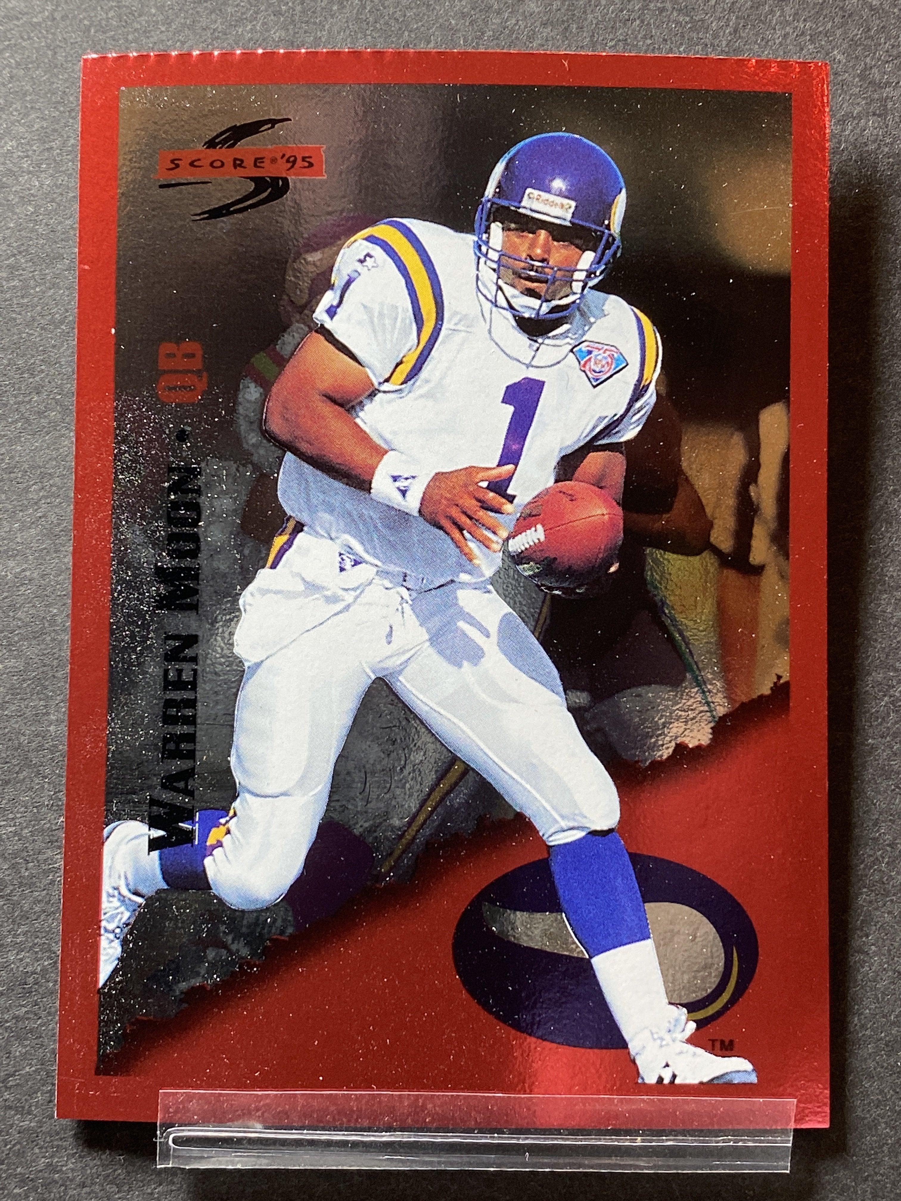Warren Moon 21 Score 1995 Football Card Minnesota Vikings