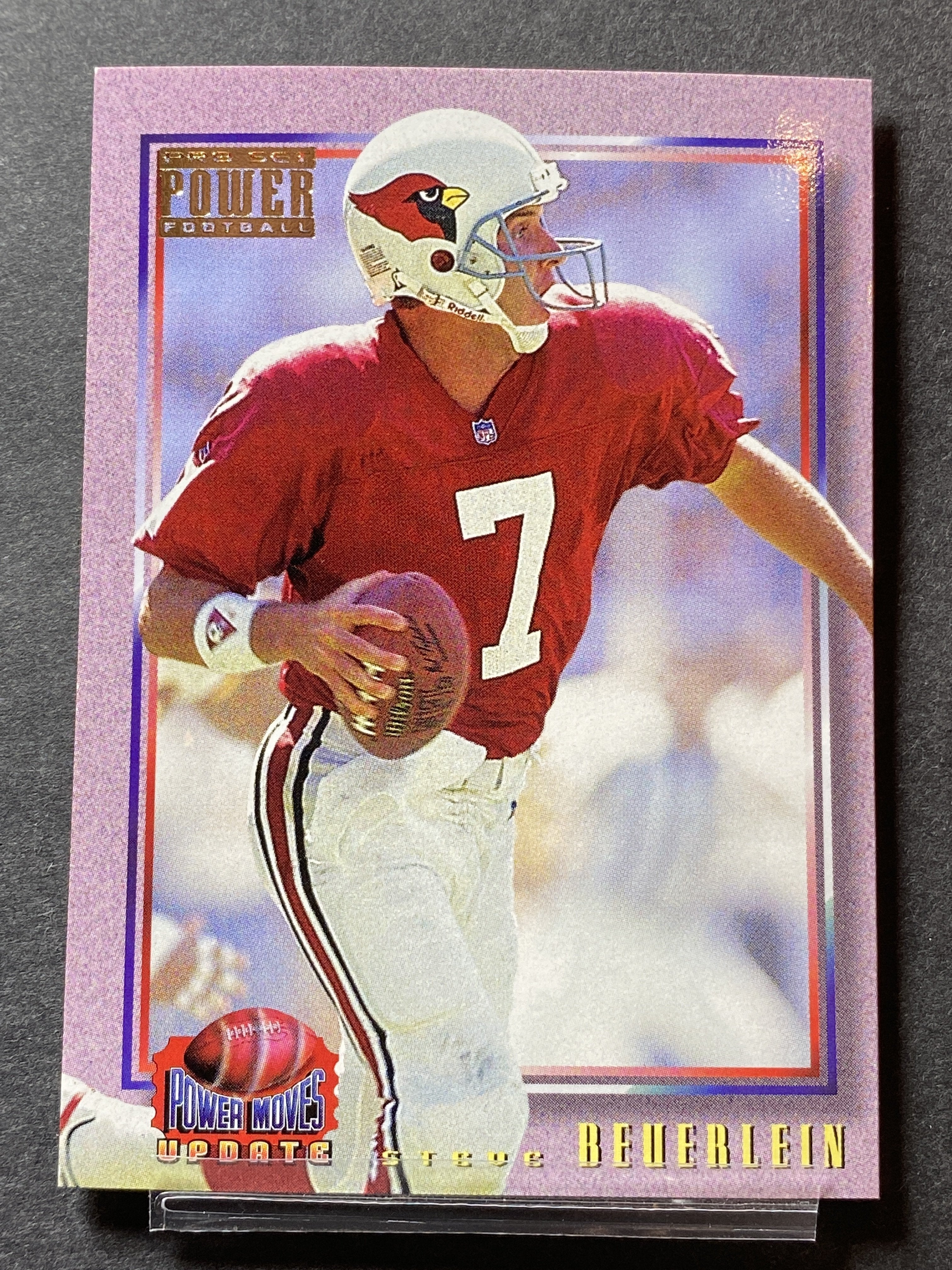 Steve Beuerlein 1993 Pro Set Football Card Arizona Cardinals