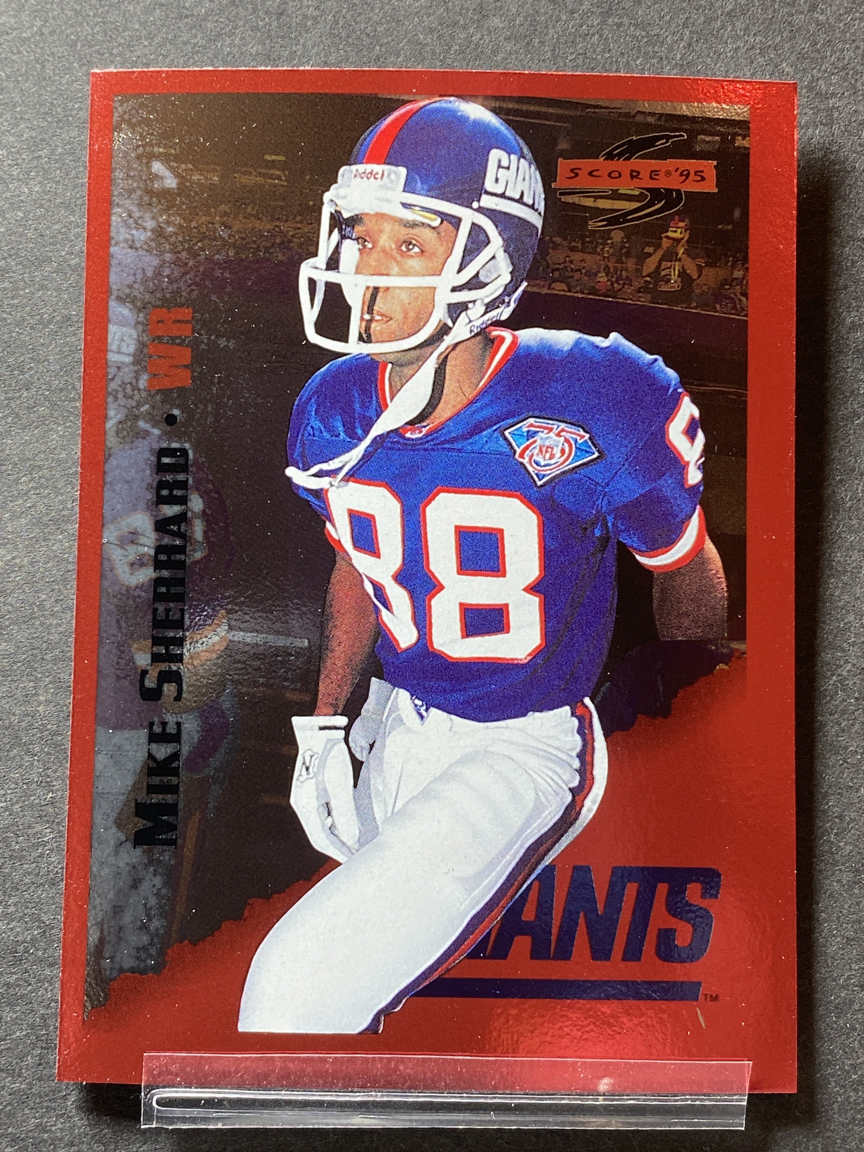 Mike Sherrard 123 Score 1995 Football Card New York Giants