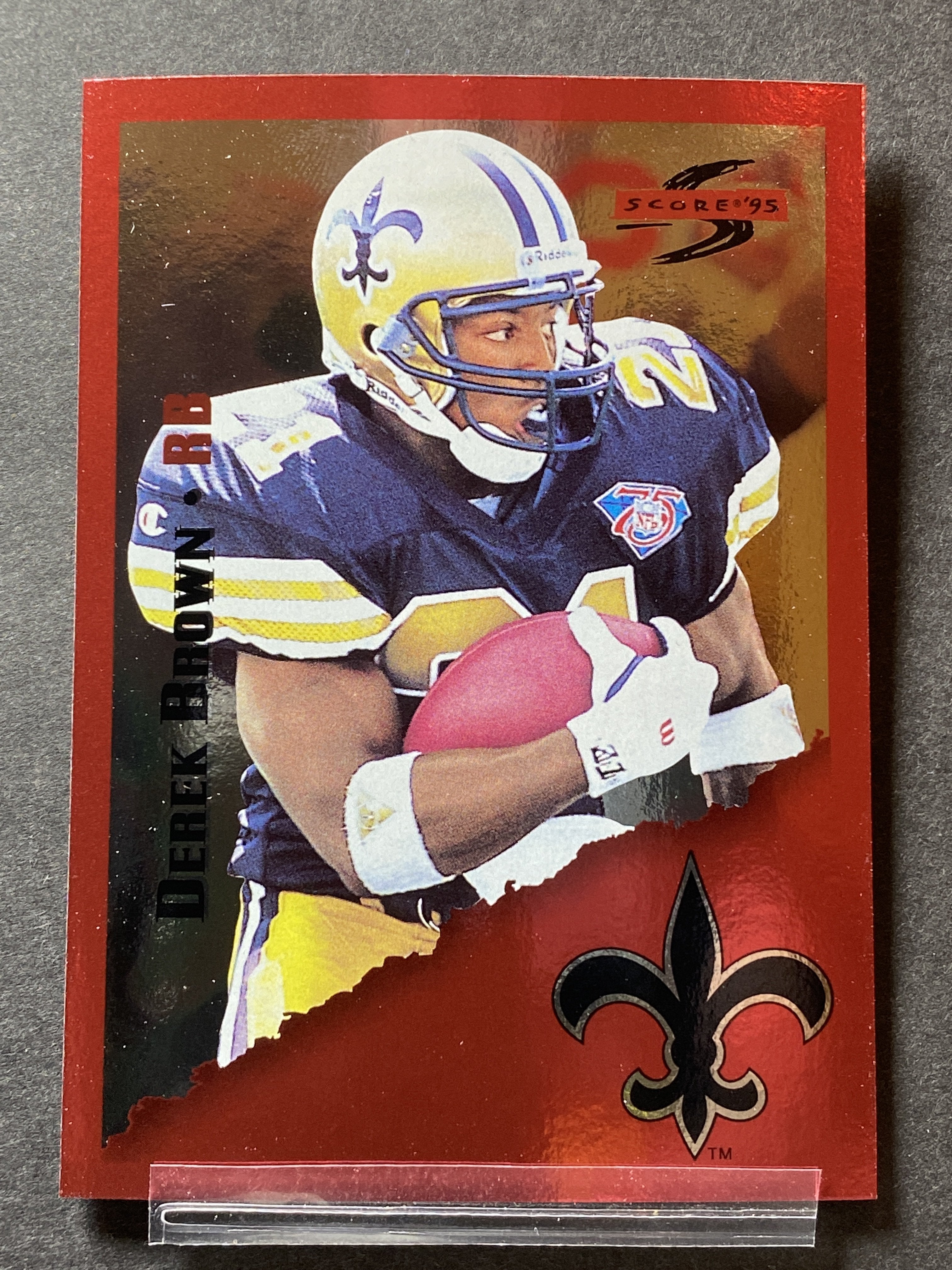 Derek Brown 202 Score 1995 Football Card New Orleans Saints