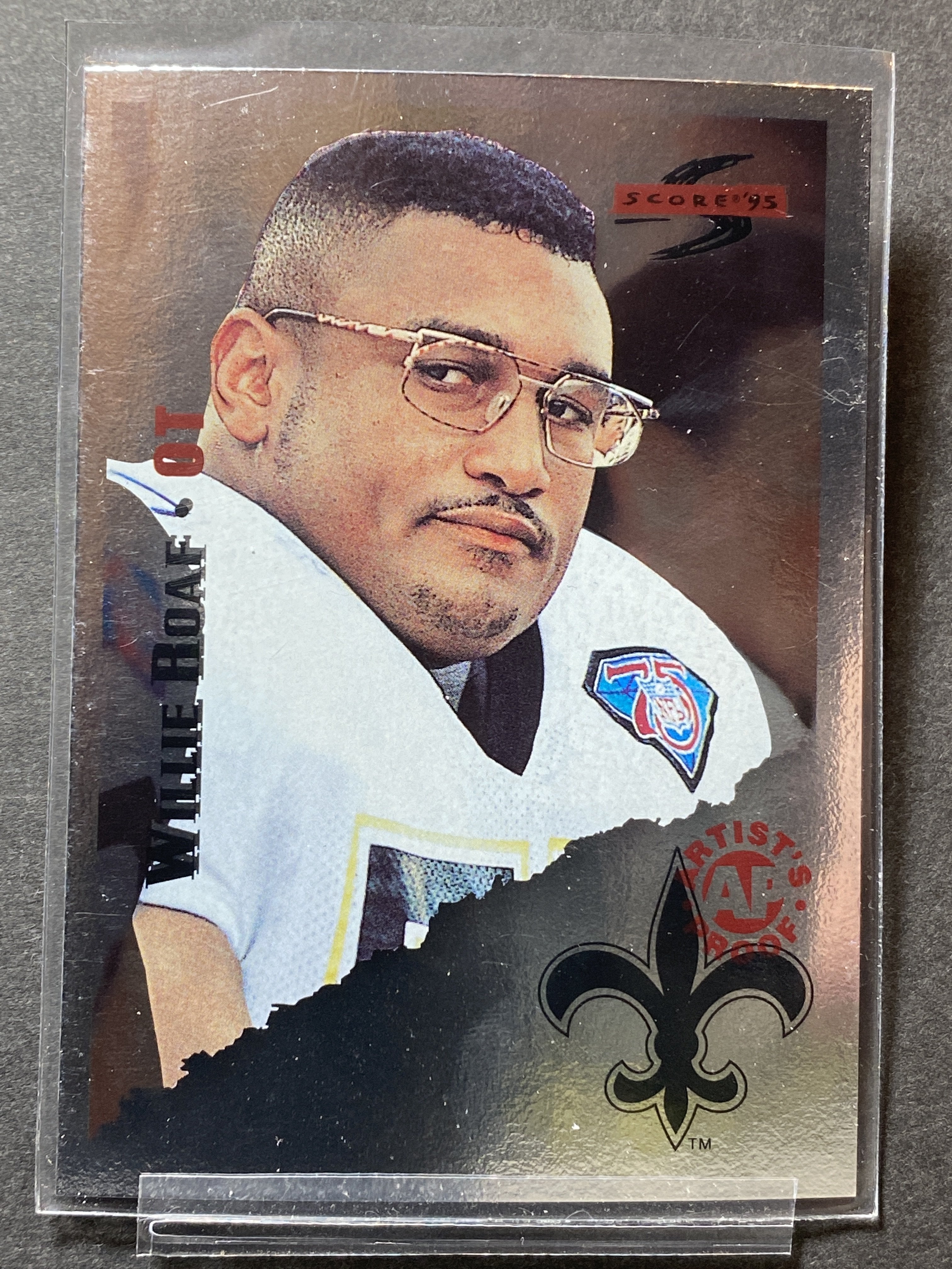 Willie Roaf Saints 184 Score 1995 Football Card New Orleans Saints