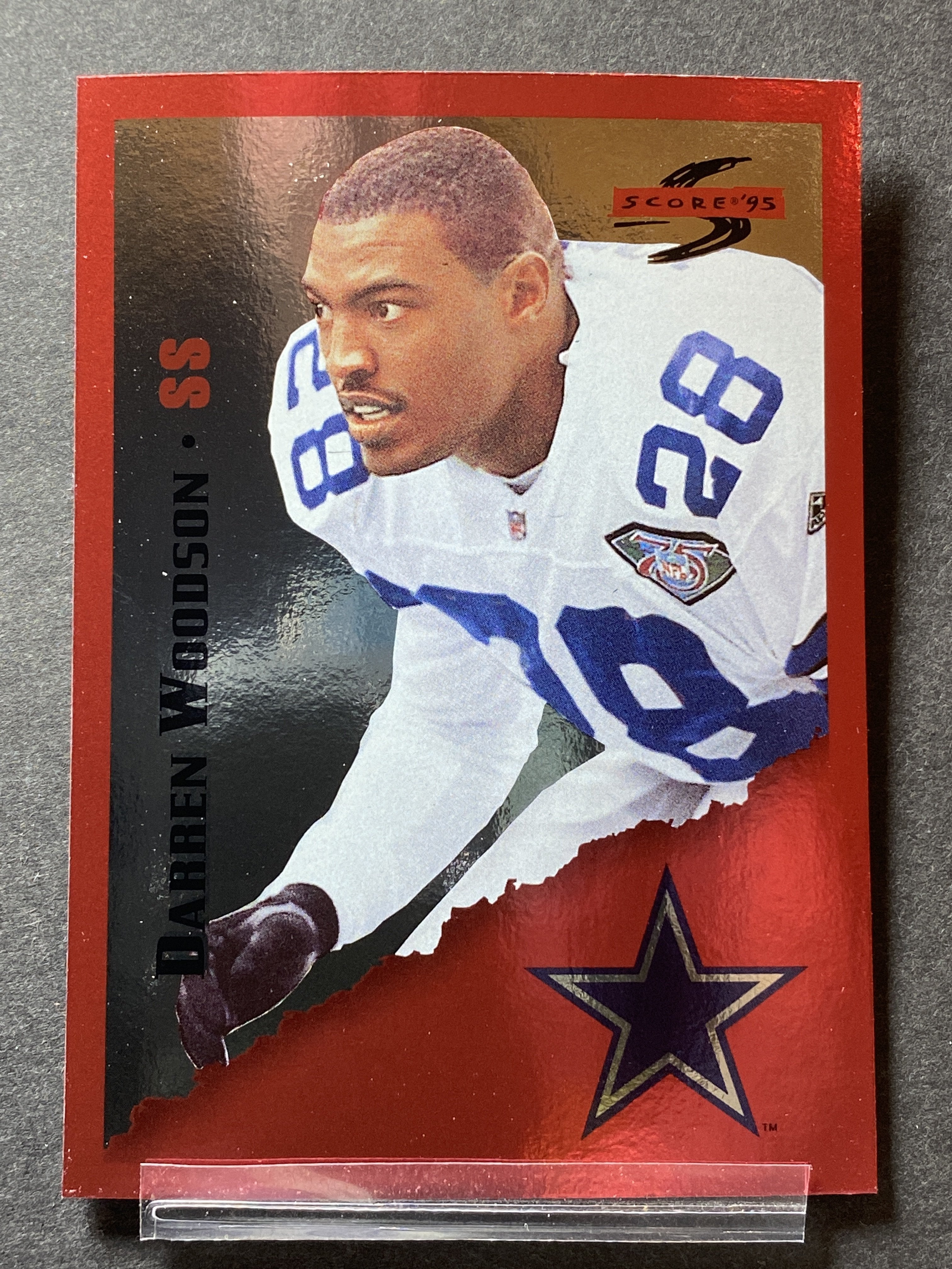 Darren Woodson 187 Score 1995 Football Card Dallas Cowboys