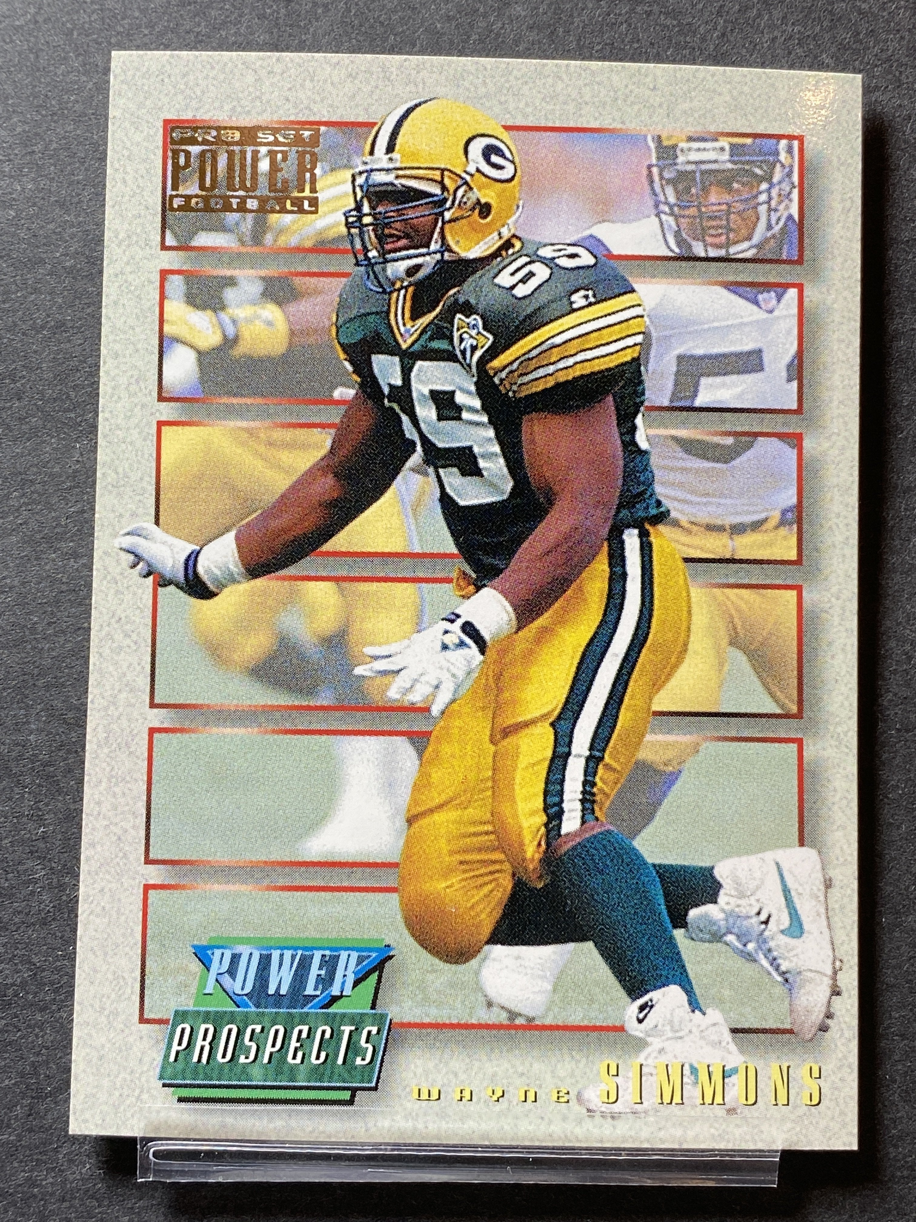 Wayne Simmons 1993 Pro Set Football Card Green Bay Packers
