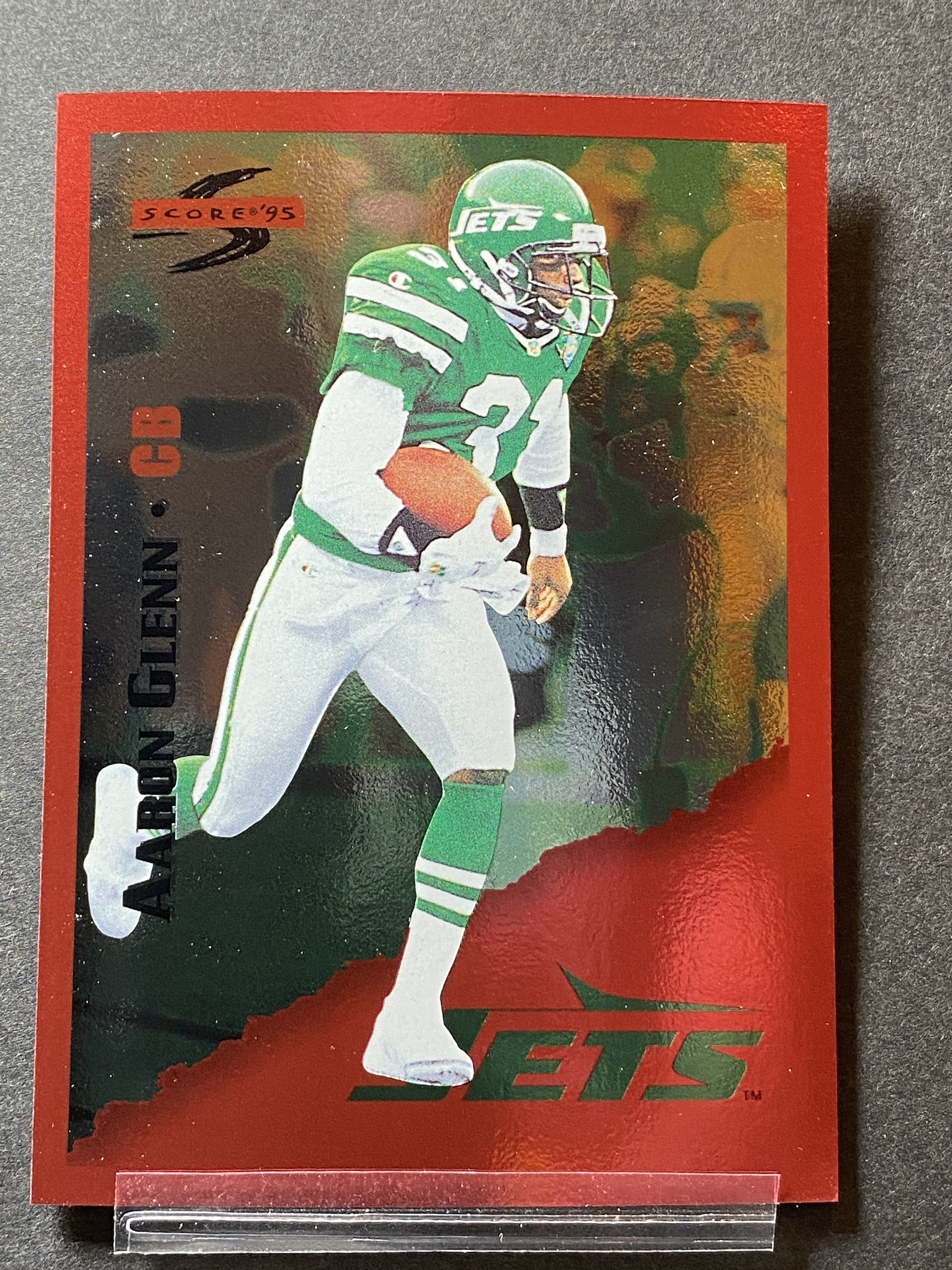 Aaron Glenn 155 Score 1995 Football Card New York Jets