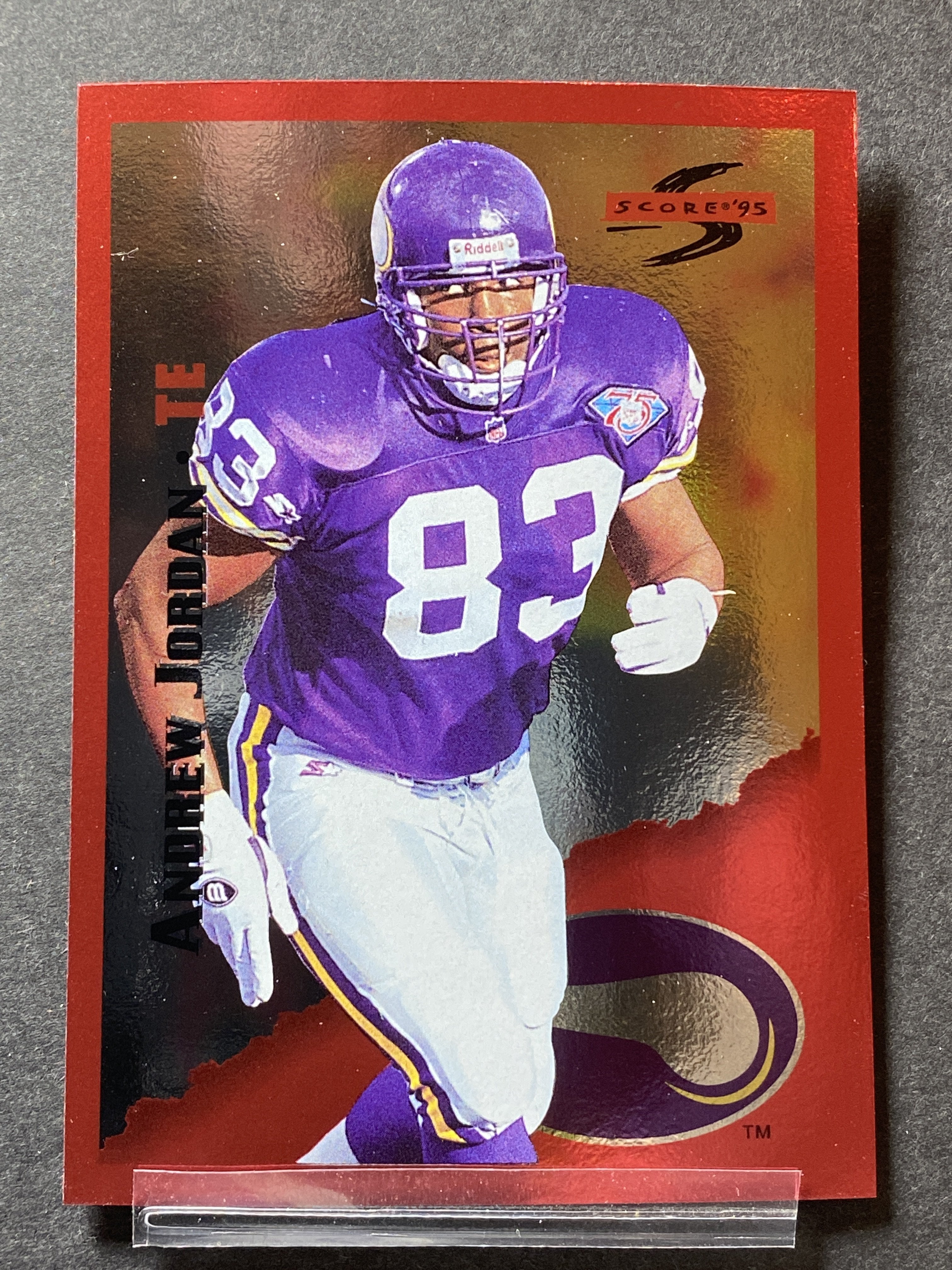 Andrew Jordan 140 Score 1995 Football Card Minnesota Vikings