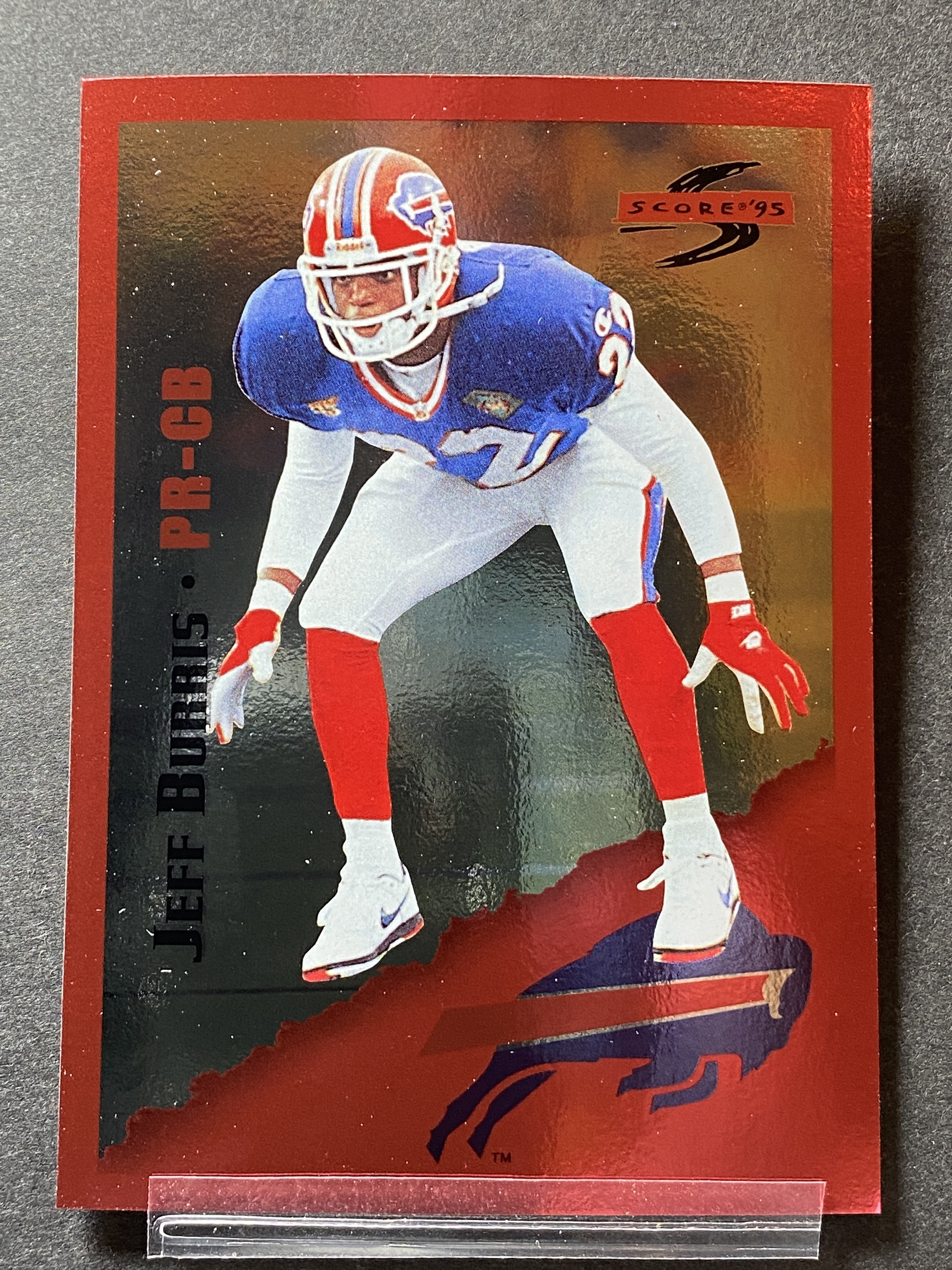 Jeff Burris 189 Score 1995 Football Card Buffalo Bills