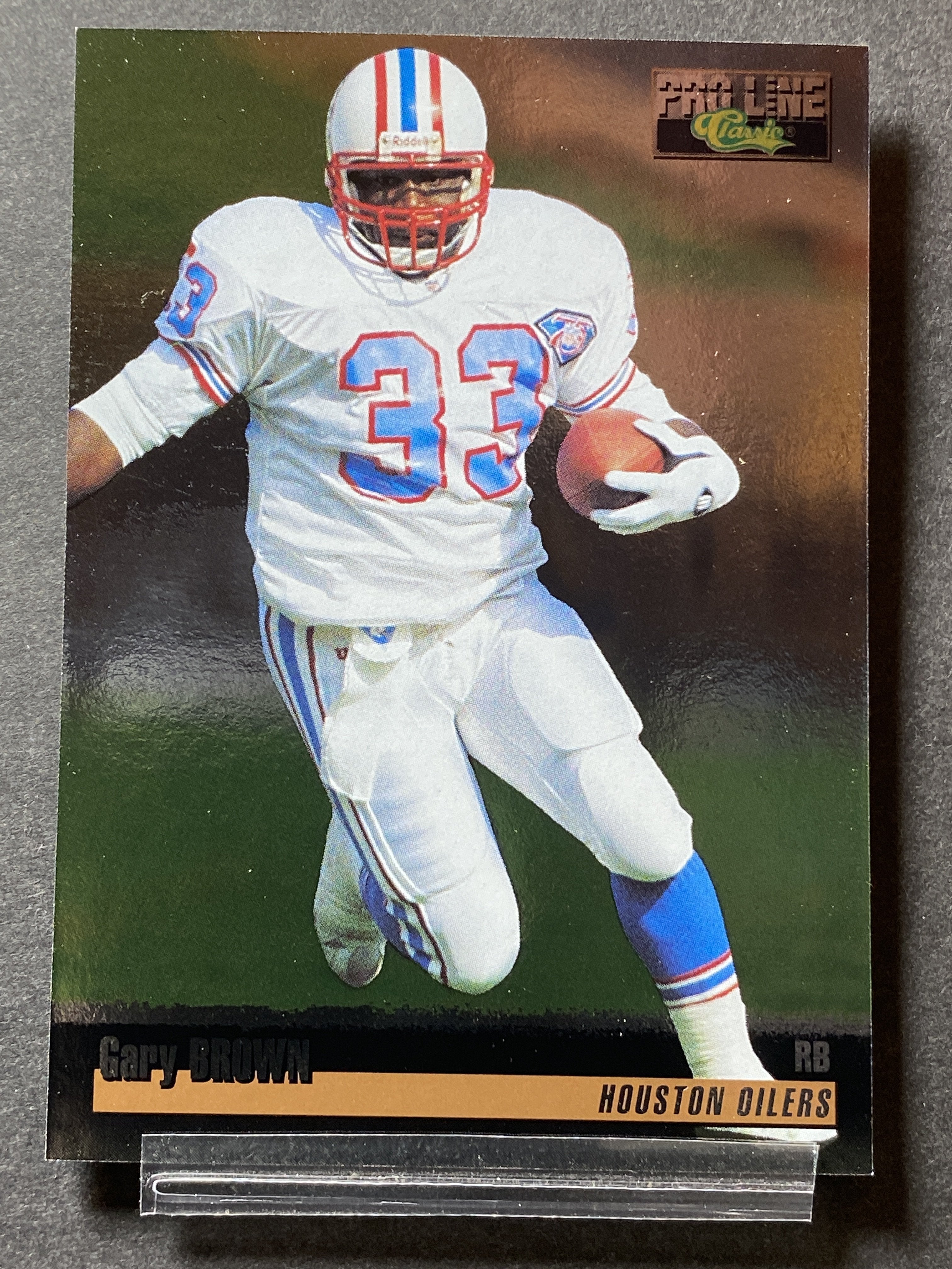 Gary Brown 391 Pro Line Classic 1995 Football Card Houston Oilers