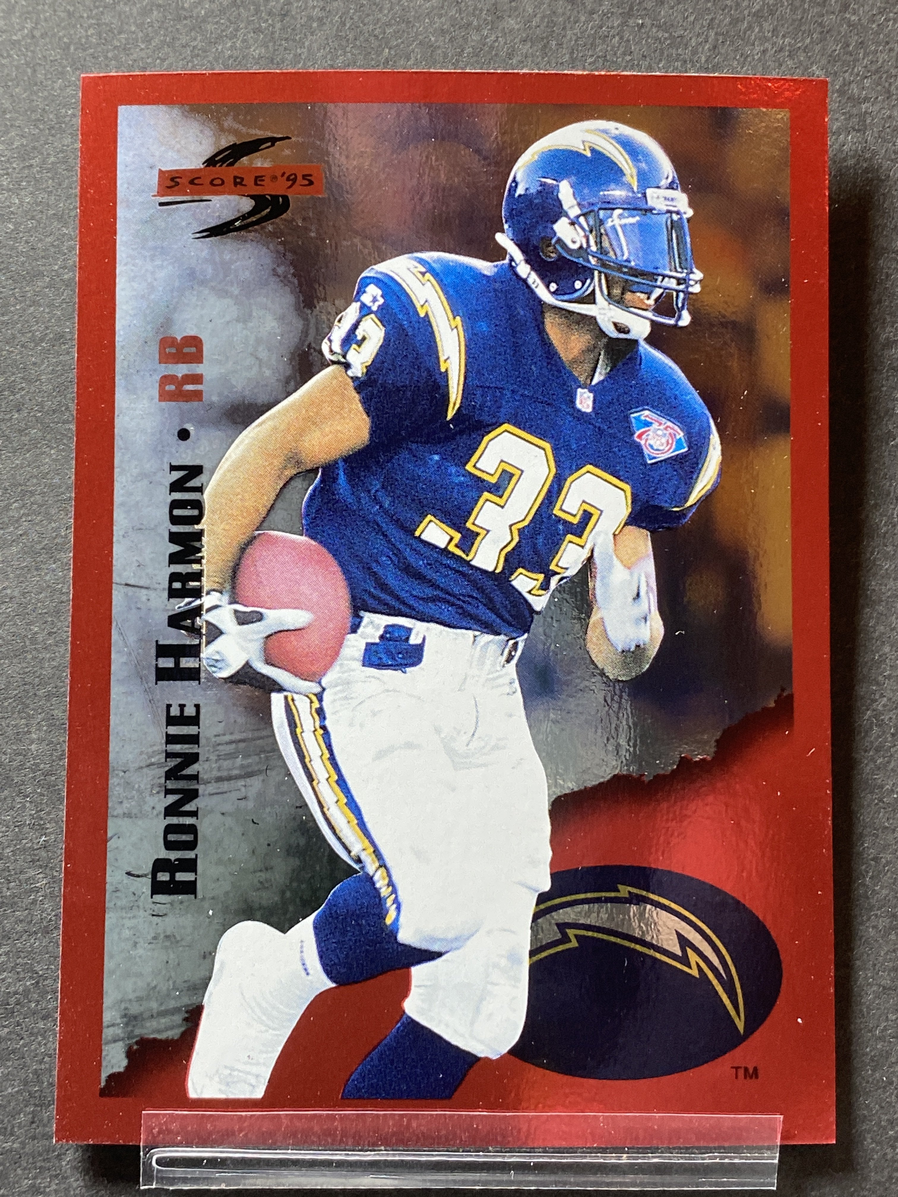 Ronnie Harmon 99 Score 1995 Football Card Los Angeles Chargers