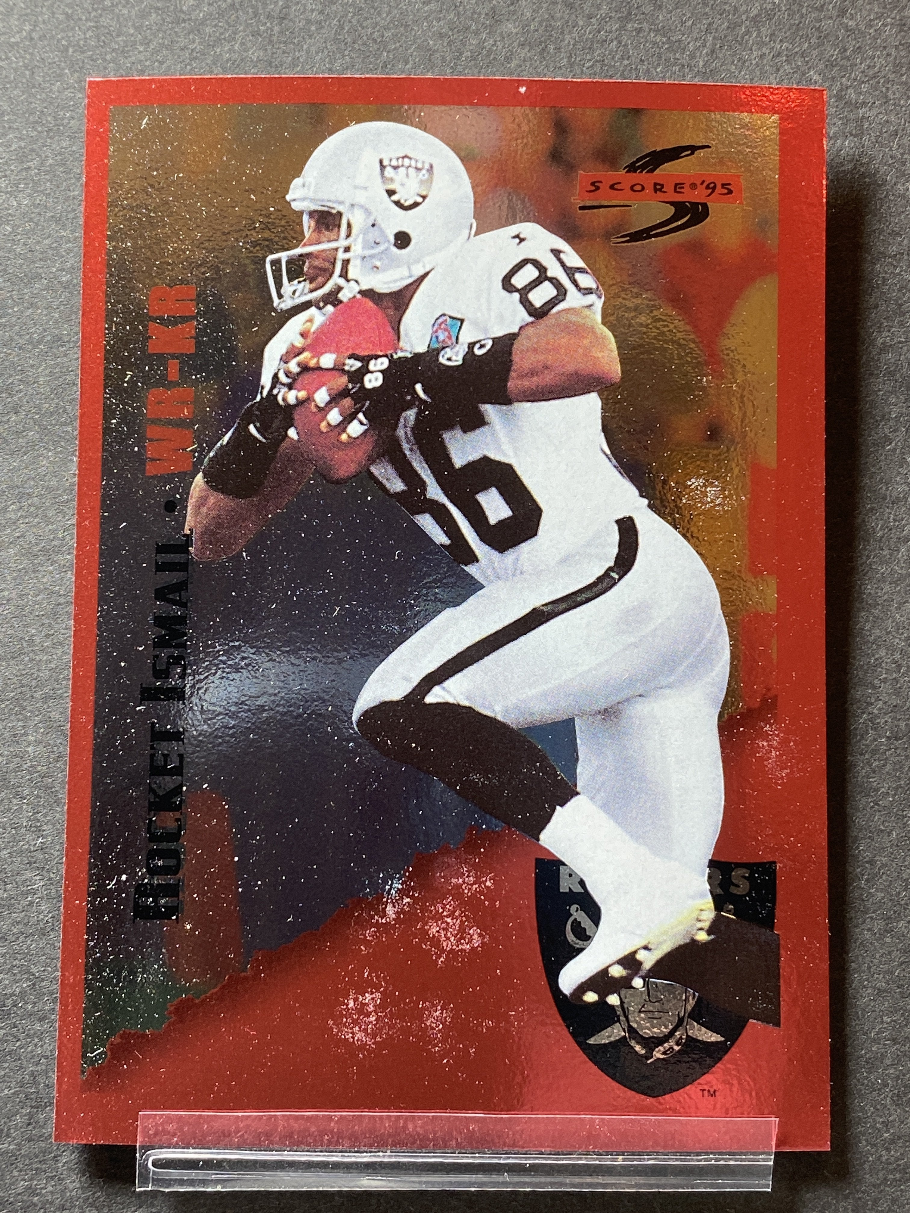 Rocket Ismail 121 Score 1995 Football Card Las Vegas Raiders