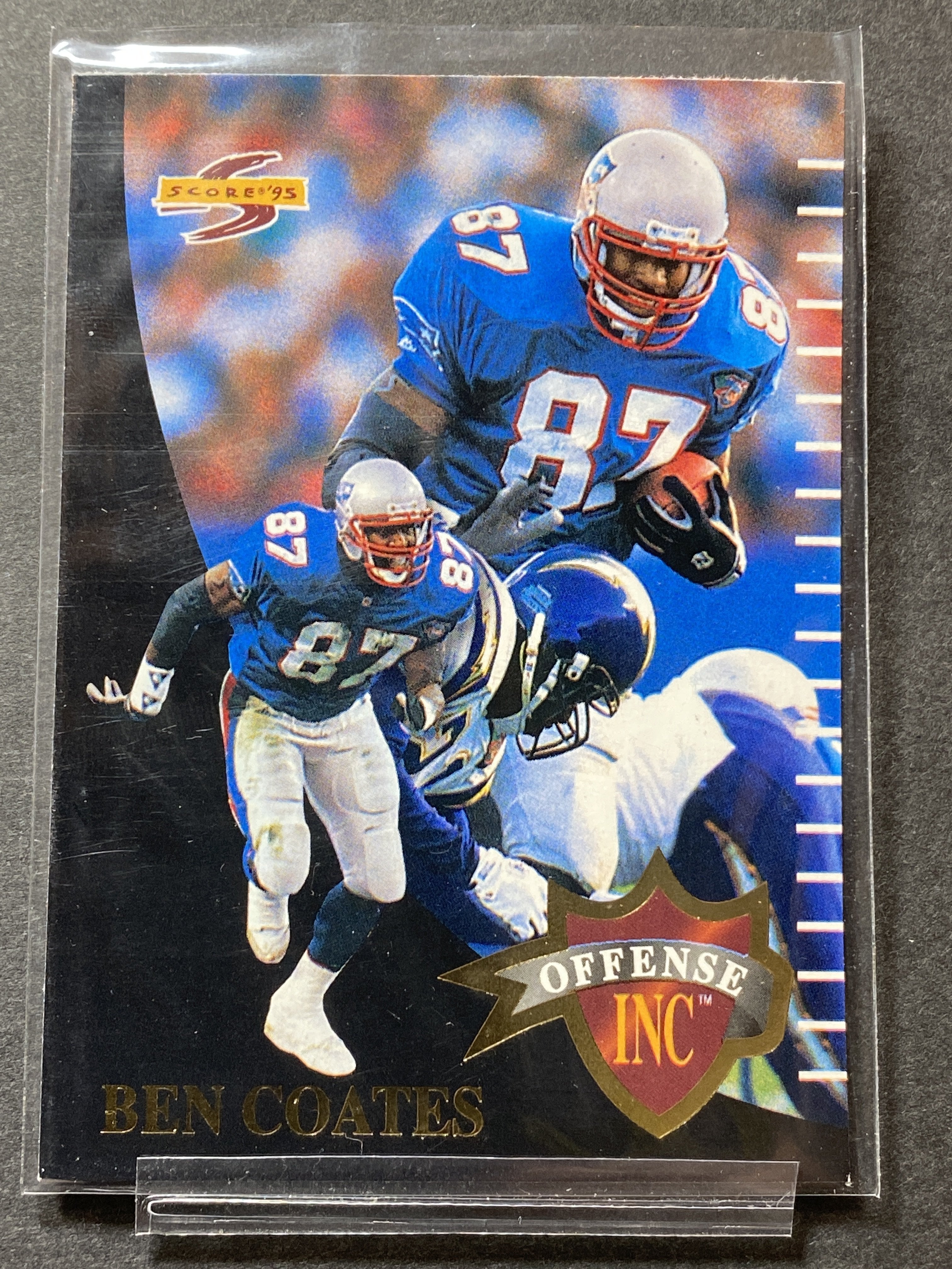 Ben Coates Patriots OF30 Score 1995 Football Card New England Patriots