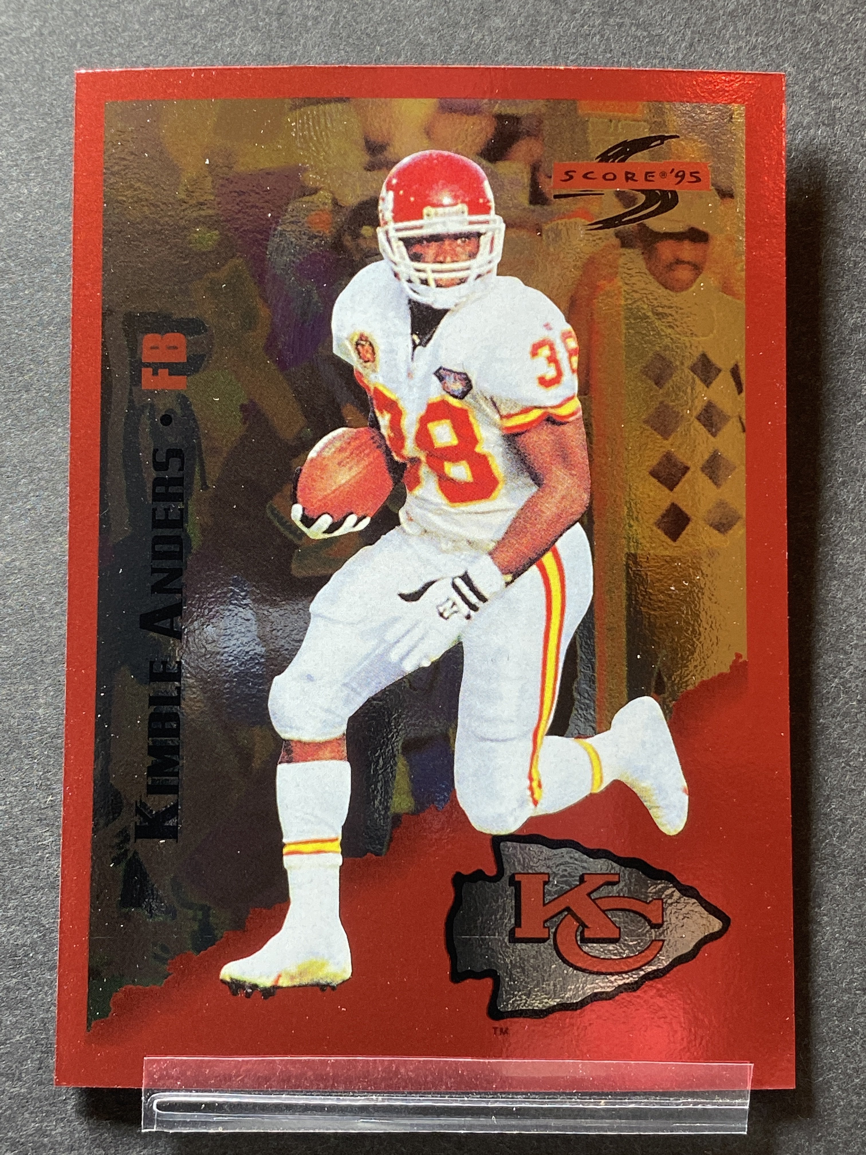 Kimble Anders 143 Score 1995 Football Card Kansas City Chiefs