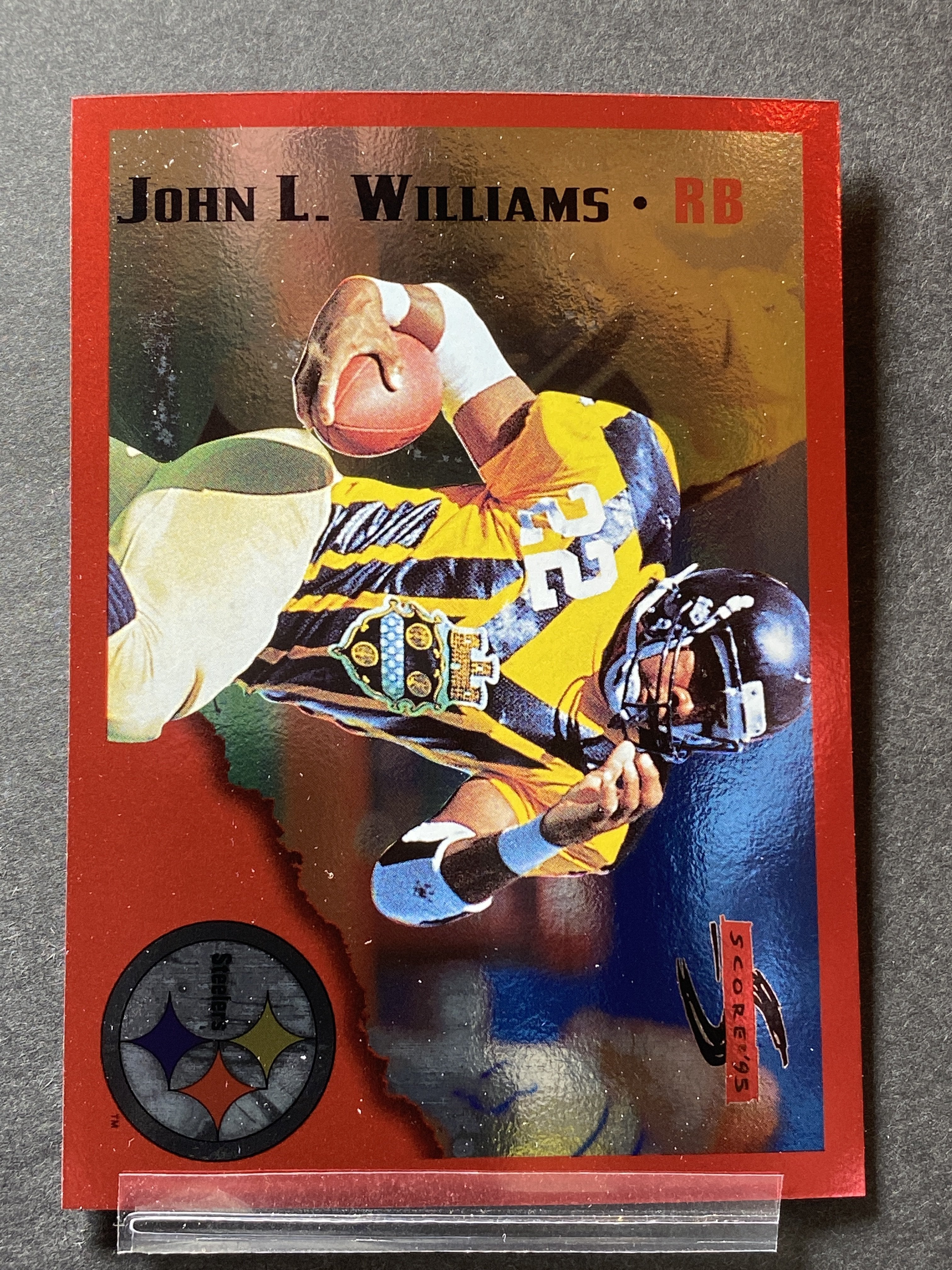 John L. Williams Score 1995 Football Card Pittsburg Steelers