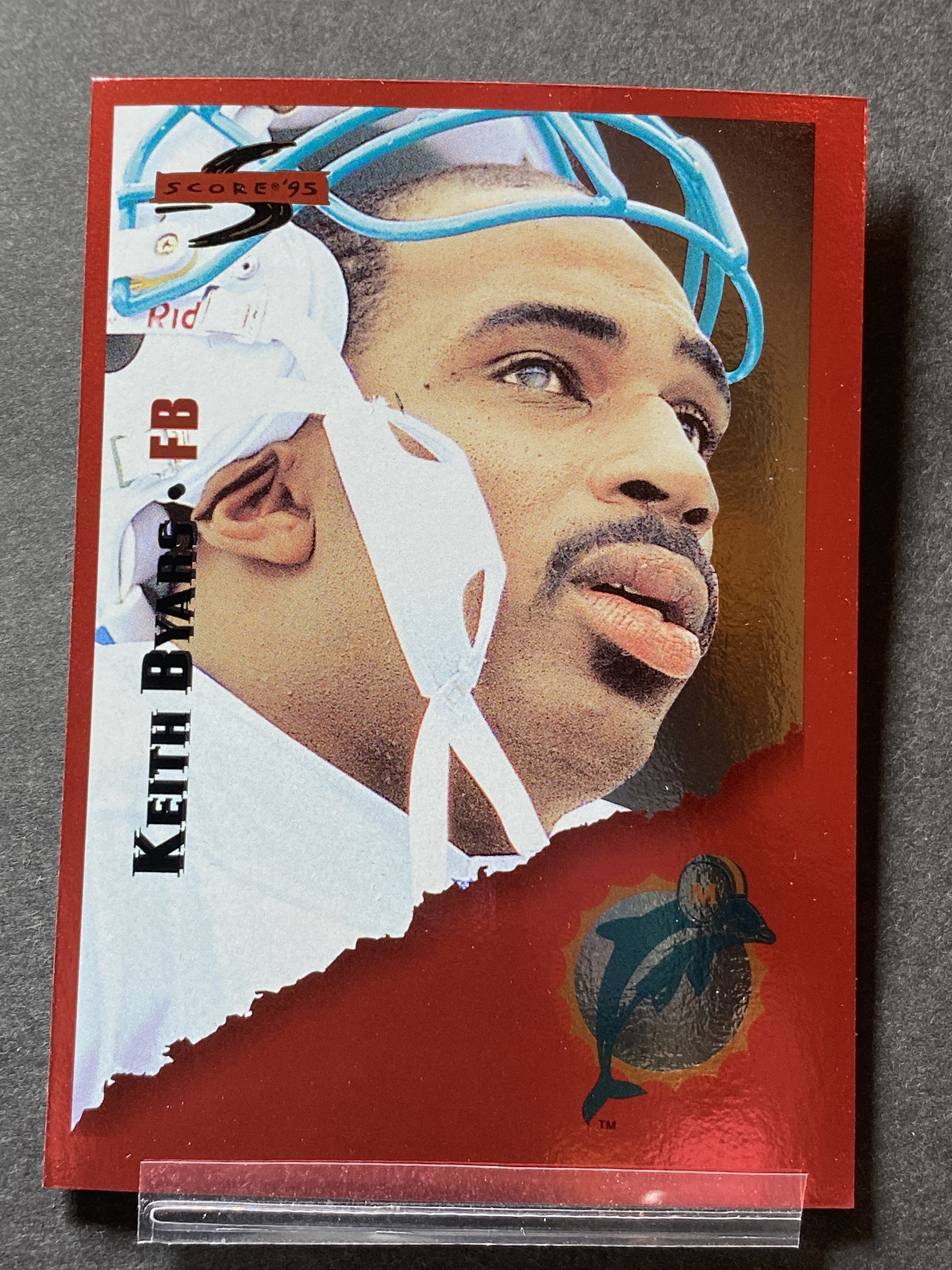 Keith Byars 120 Score 1995 Football Card Miami Dolphins