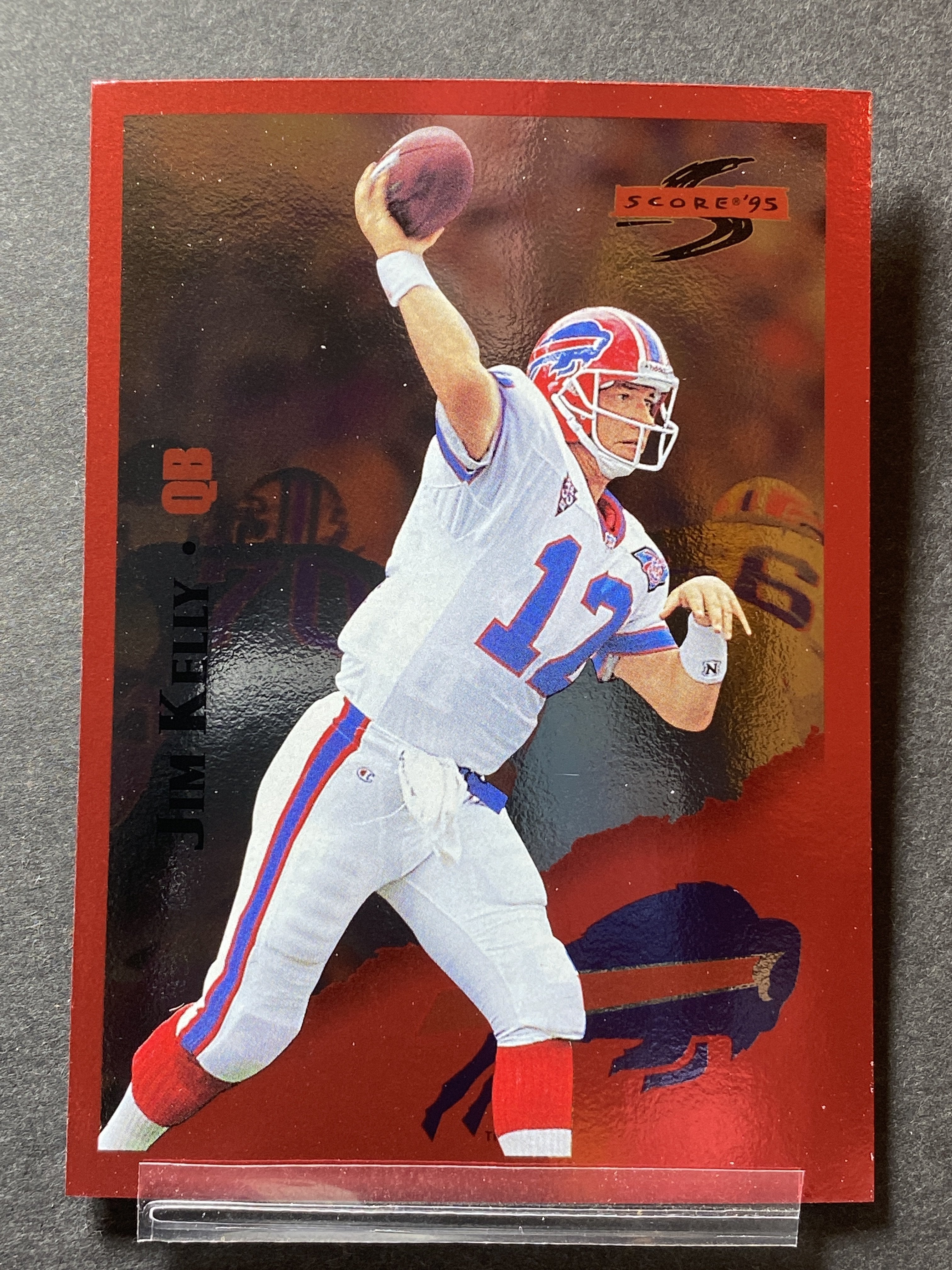 Jim Kelly 116 Score 1995 Football Card Buffalo Bills