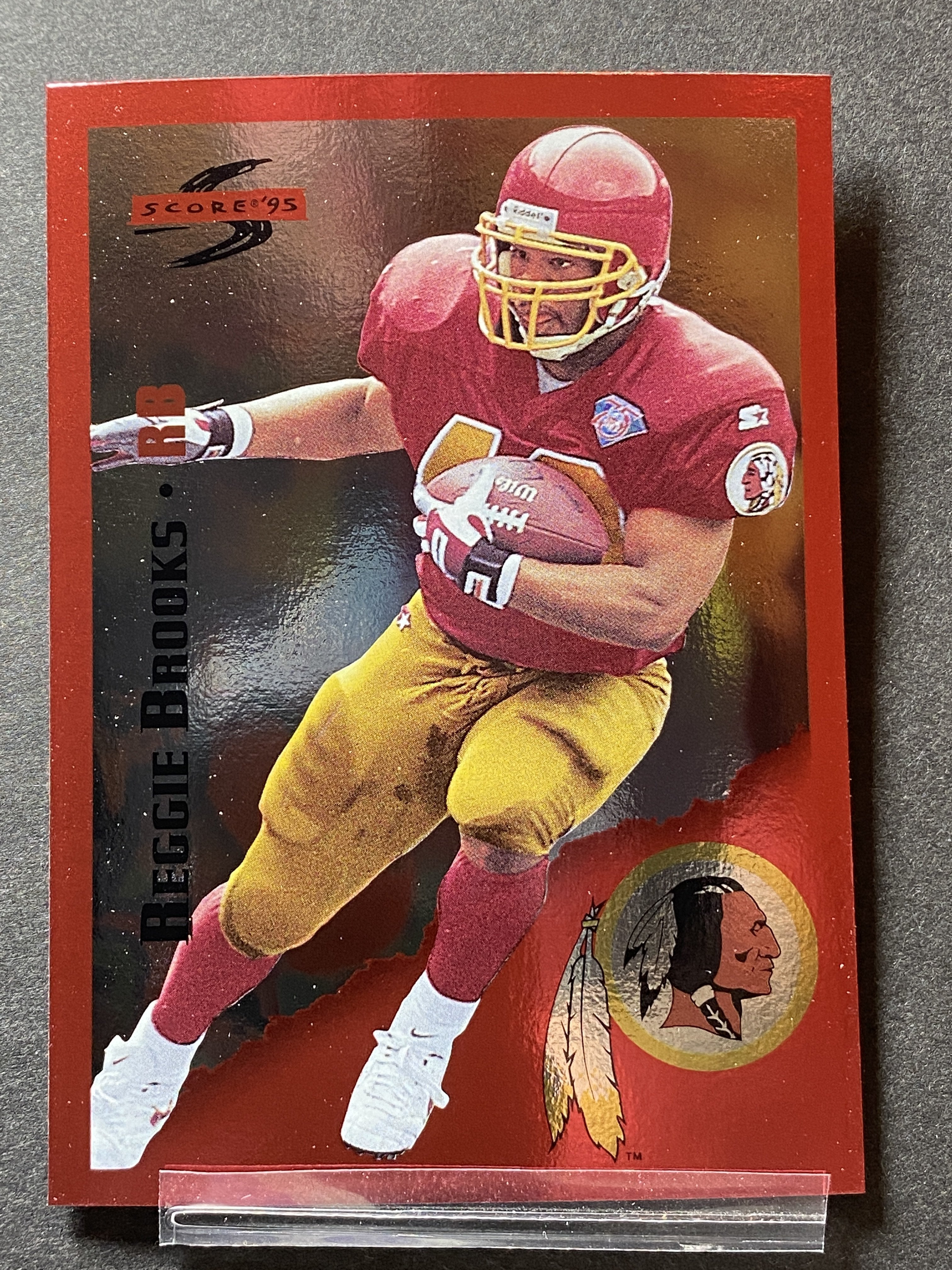 Reggie Brooks 204 Score 1995 Football Card Washington Football Team