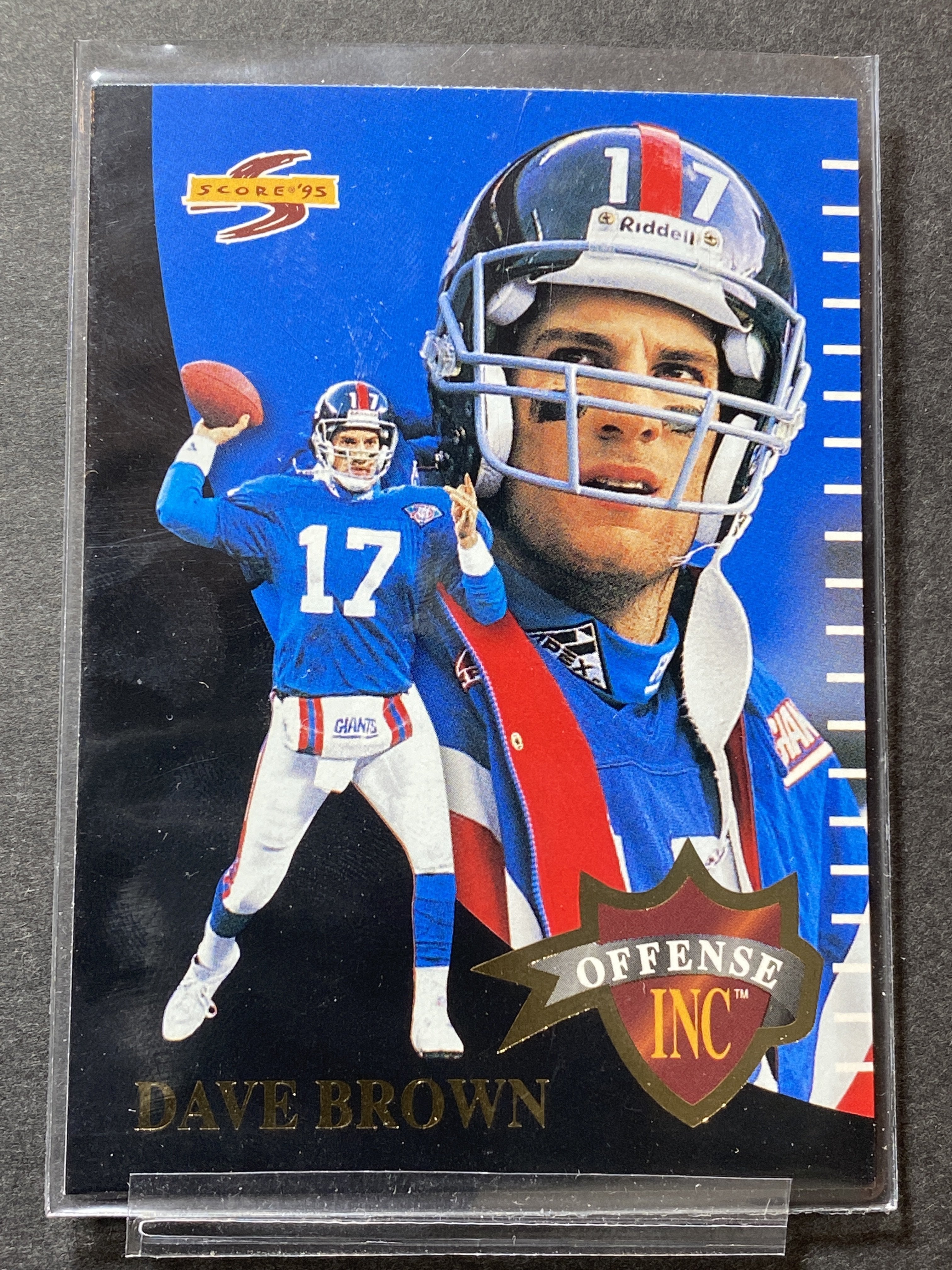 Dave Brown Giants OF26 Score 1995 Football Card New York Giants