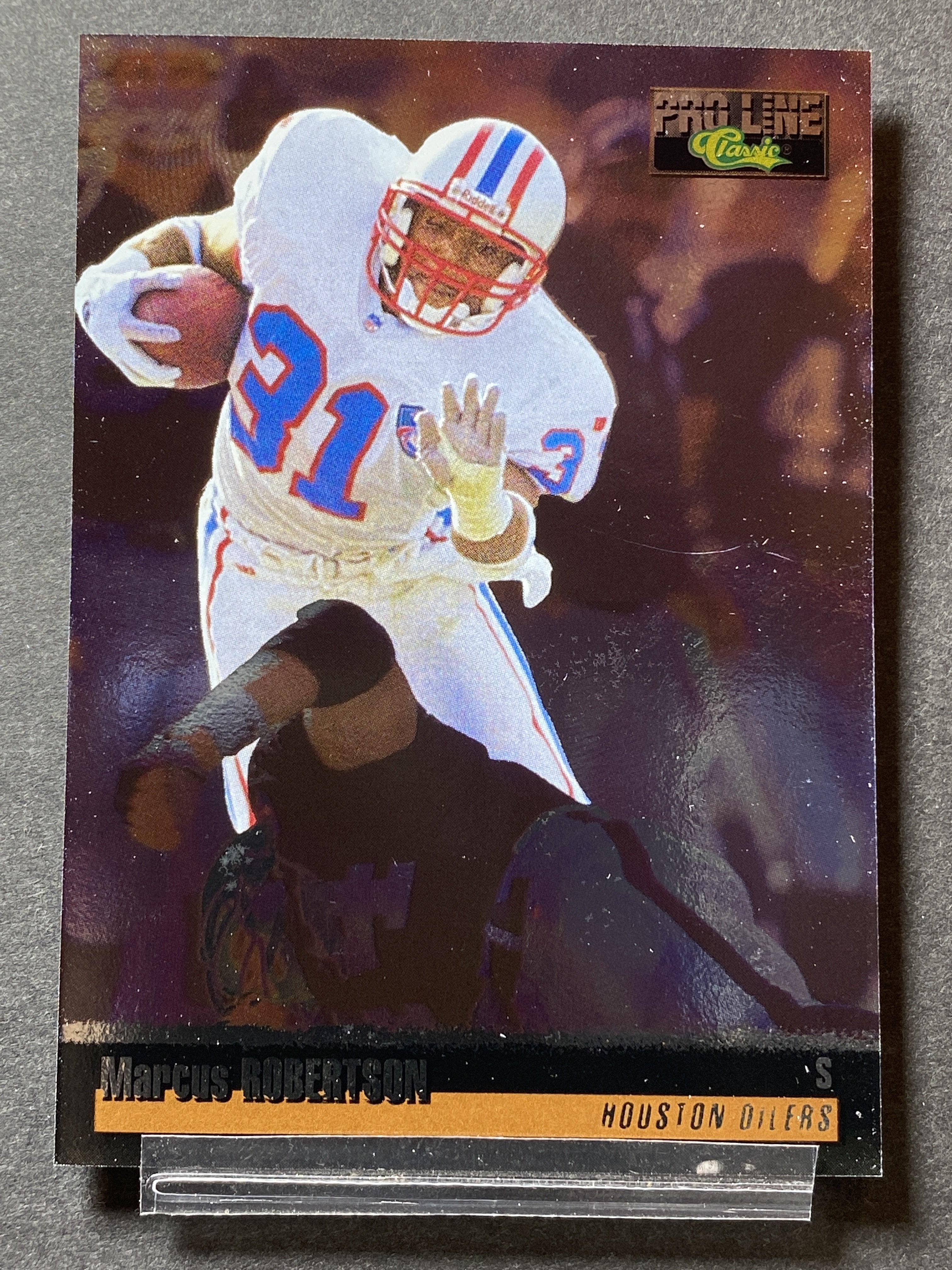Marcus Robertson 343 Pro Line Classic 1995 Football Card Houston Oilers