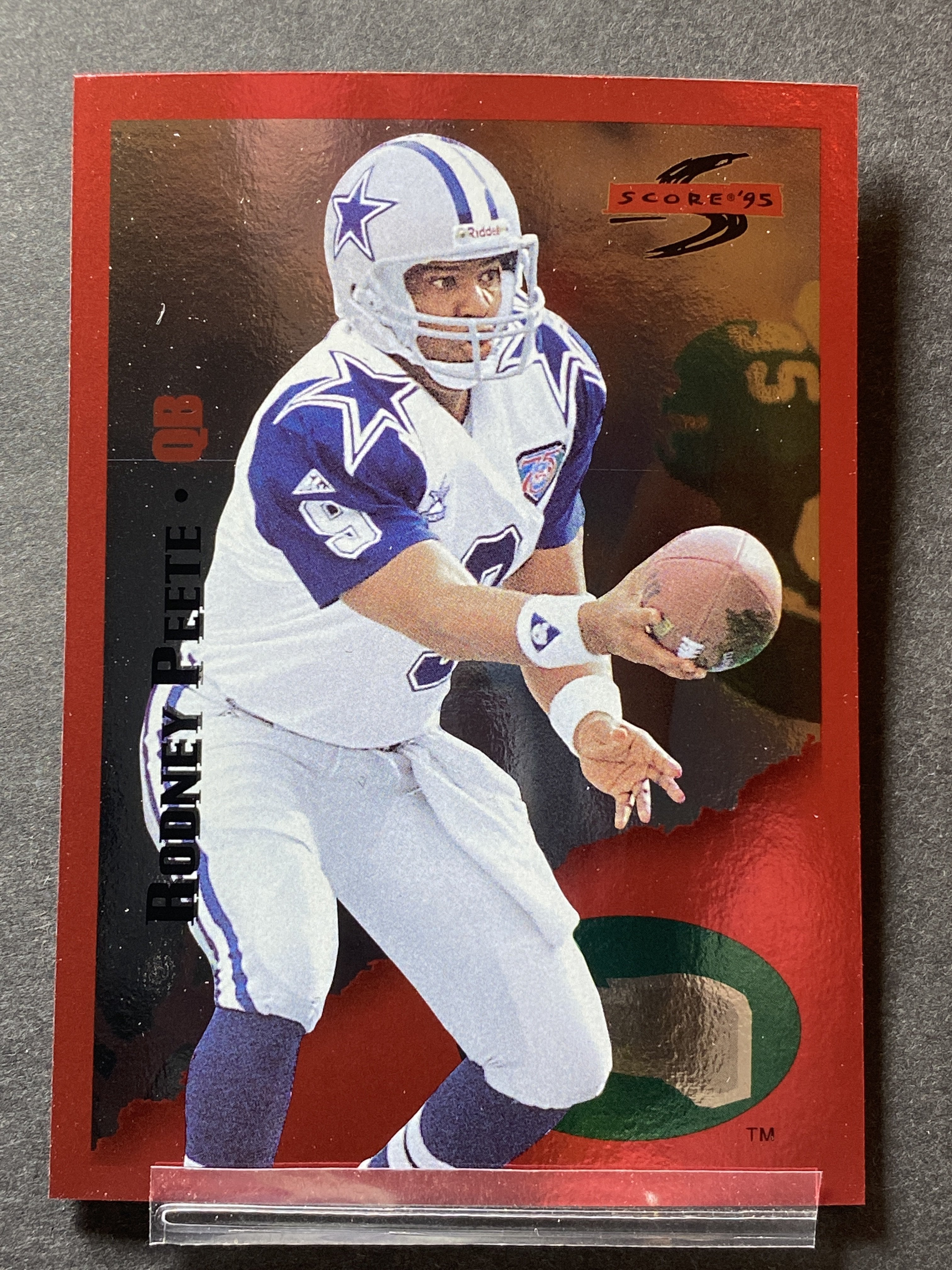 Rodney Peete 172 Score 1995 Football Card Dallas Cowboys