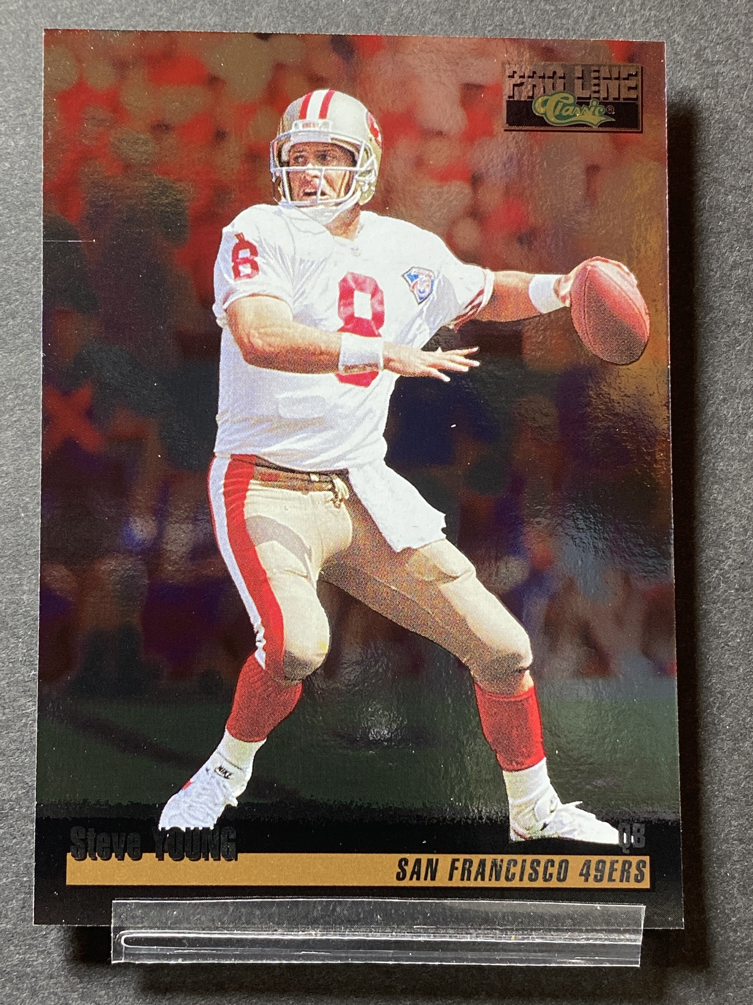 Steve Young 197 Pro Line Classic 1995 Football Card San Francisco 49ers