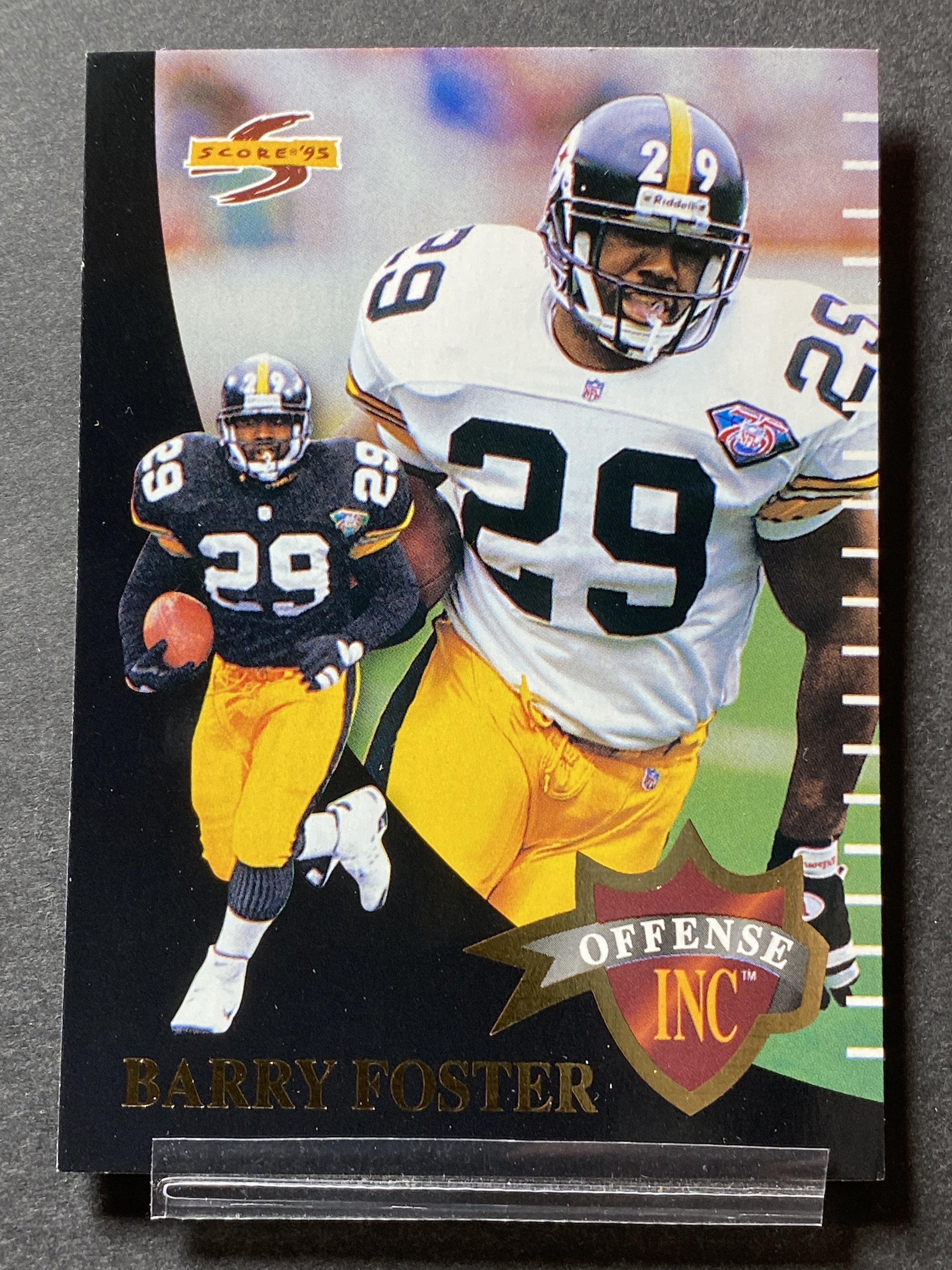 Barry Foster Steelers OF19 Score 1995 Football Card Pittsburg Steelers