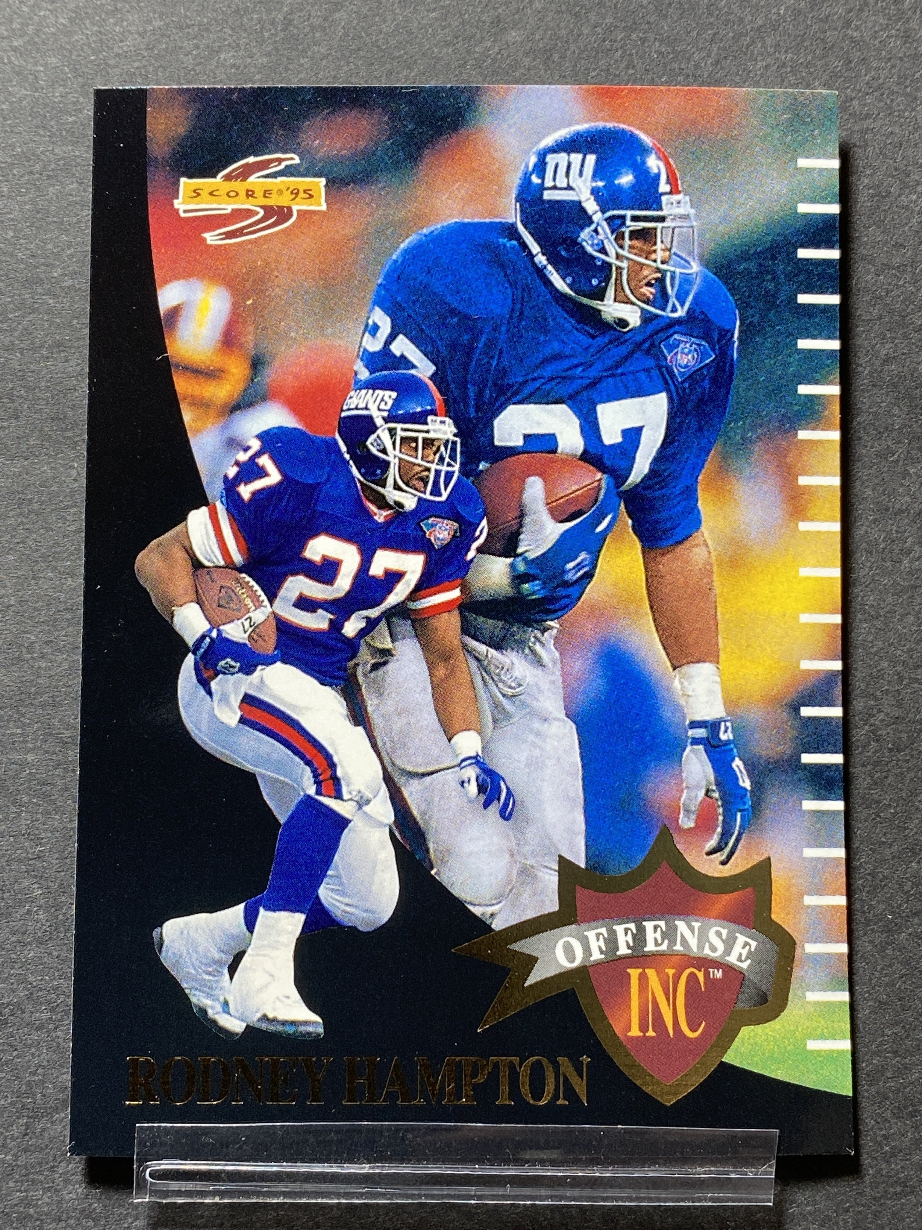 Rodney Hampton Giants OF28 Score 1995 Football Card New York Giants