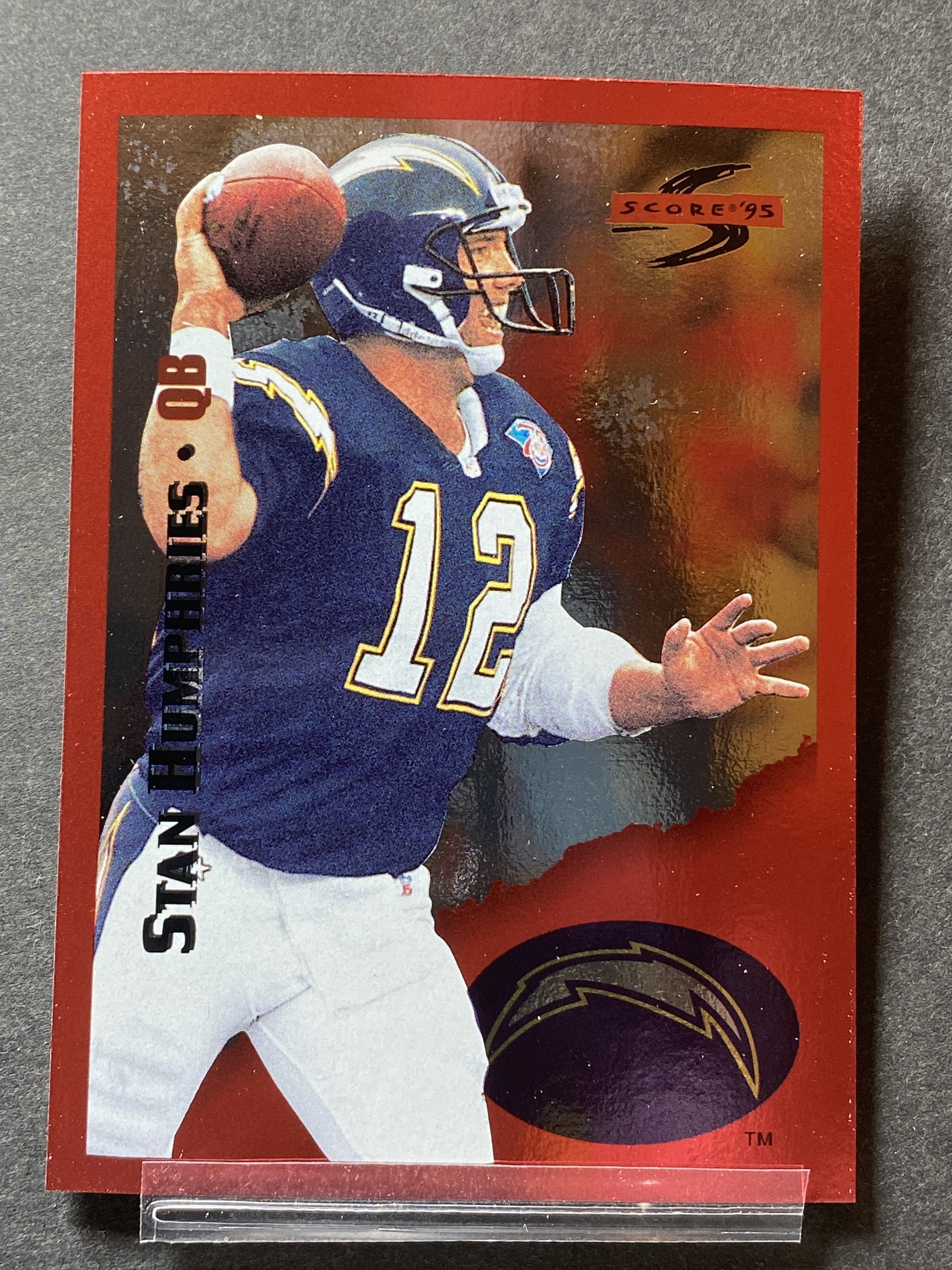 Stan Humphries 191 Score 1995 Football Card Los Angeles Chargers