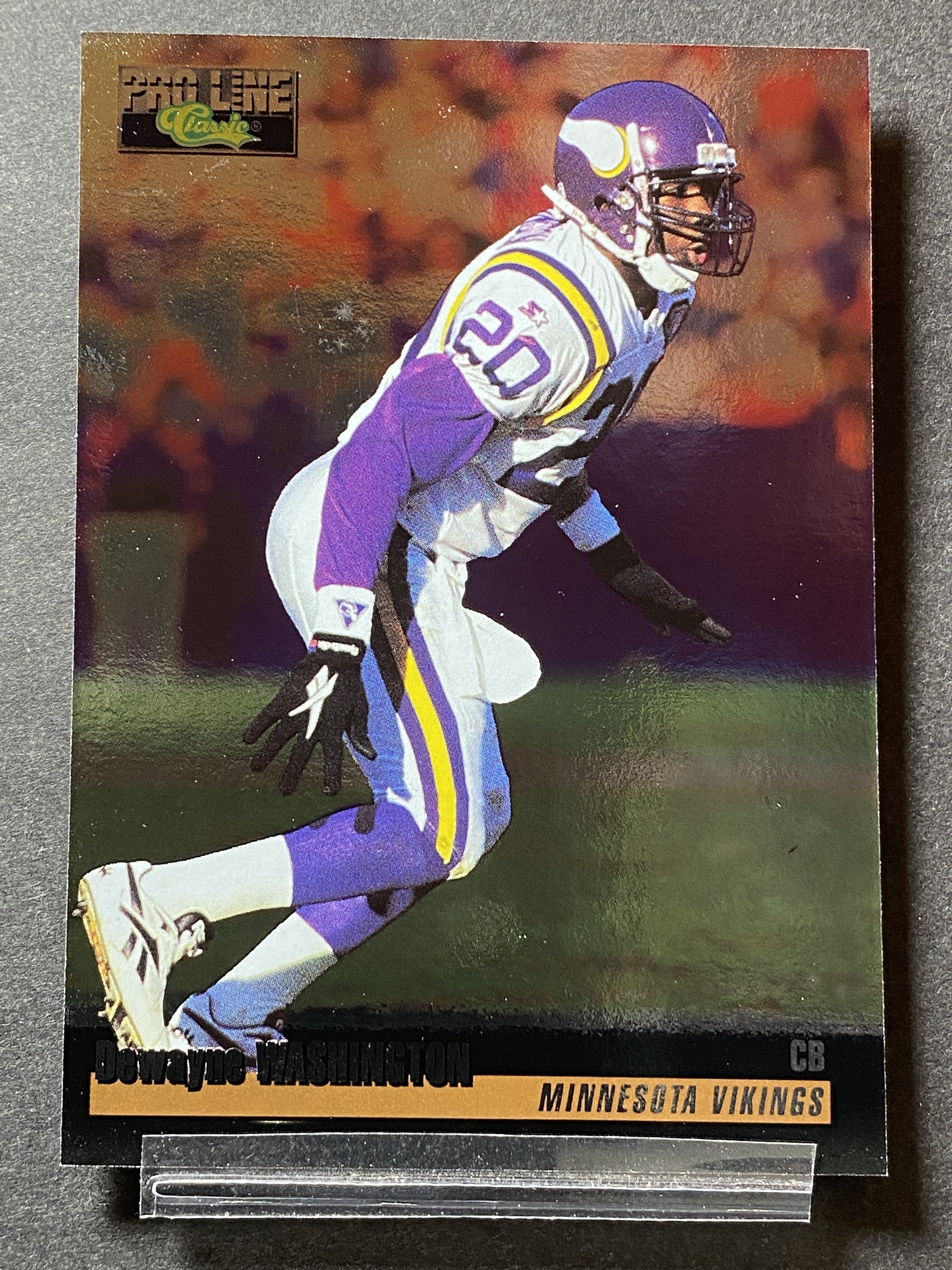 Dewayne Washington 102 Pro Line Classic 1995 Football Card Minnesota Vikings
