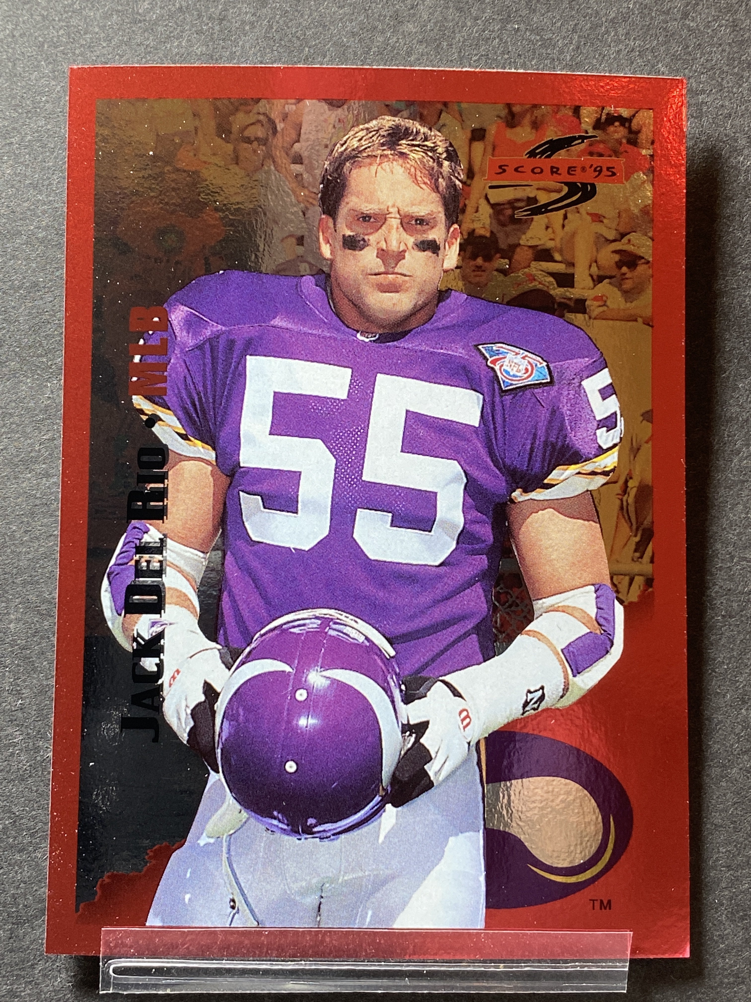 Jack Del Rio 181 Score 1995 Football Card Minnesota Vikings