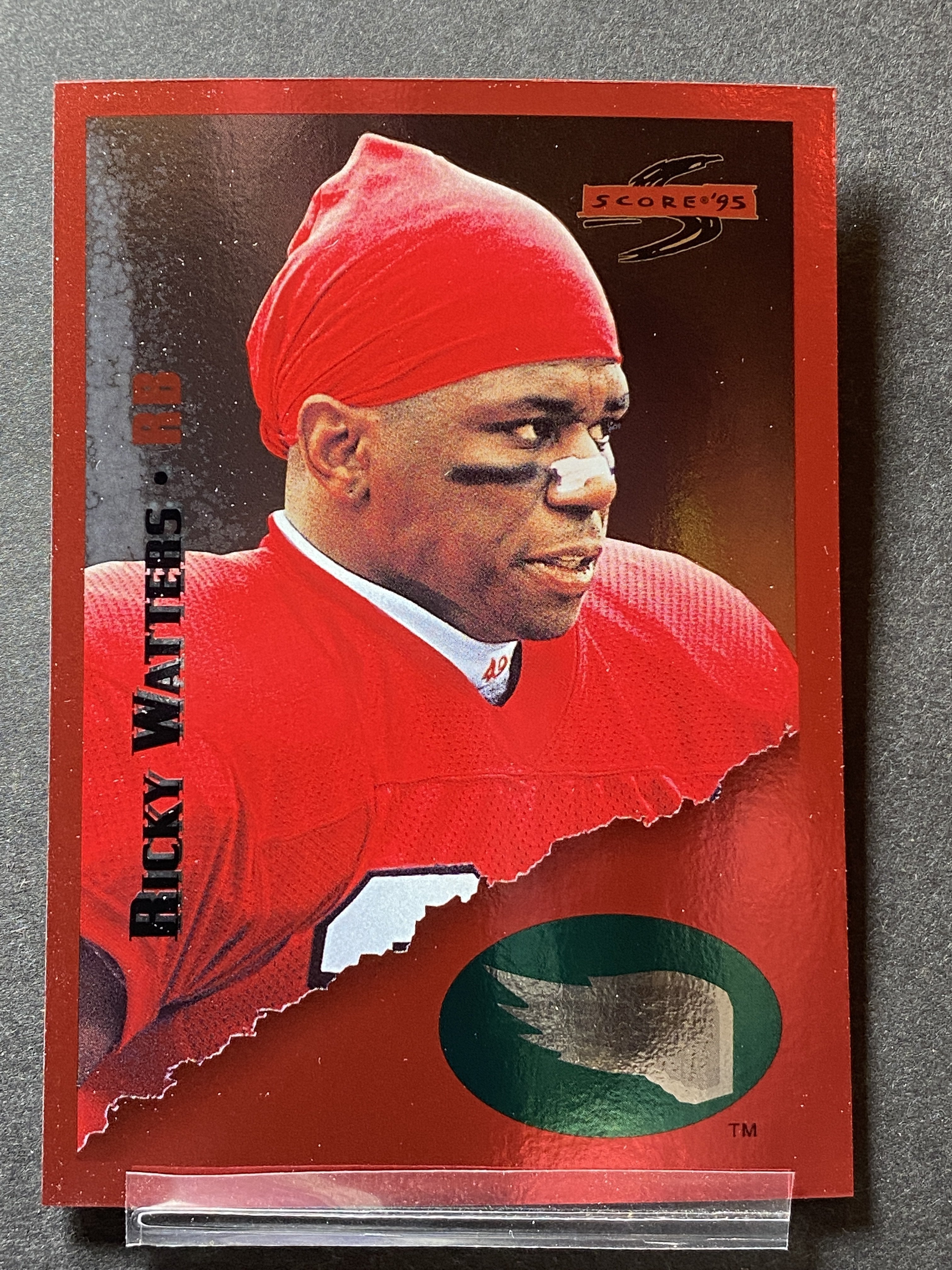 Ricky Watters 183 Score 1995 Football Card Philadelphia Eagles