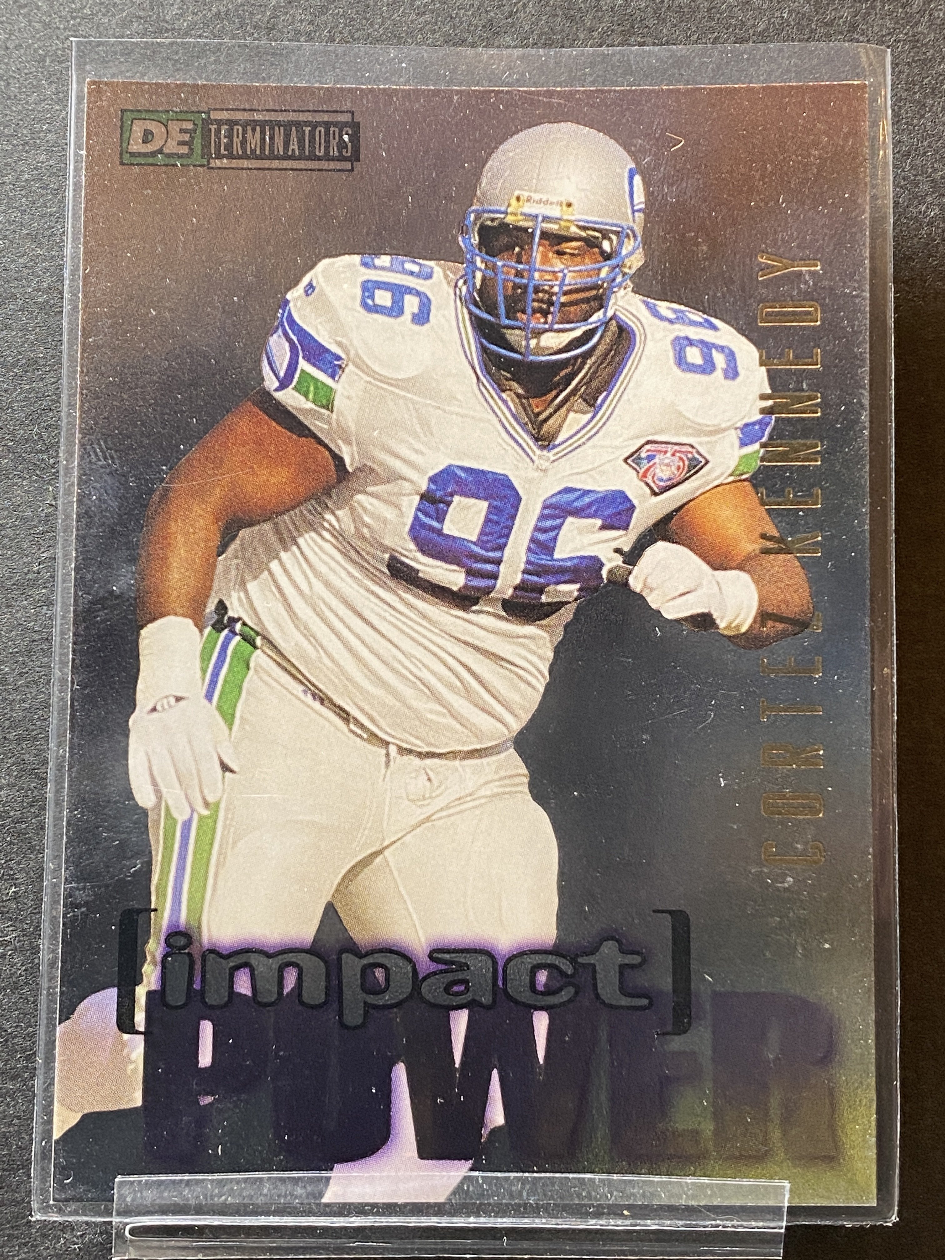 Cortez Kennedy IP8 Seahawks Sky Box 1995 Impact Power Football Card Seattle Seah
