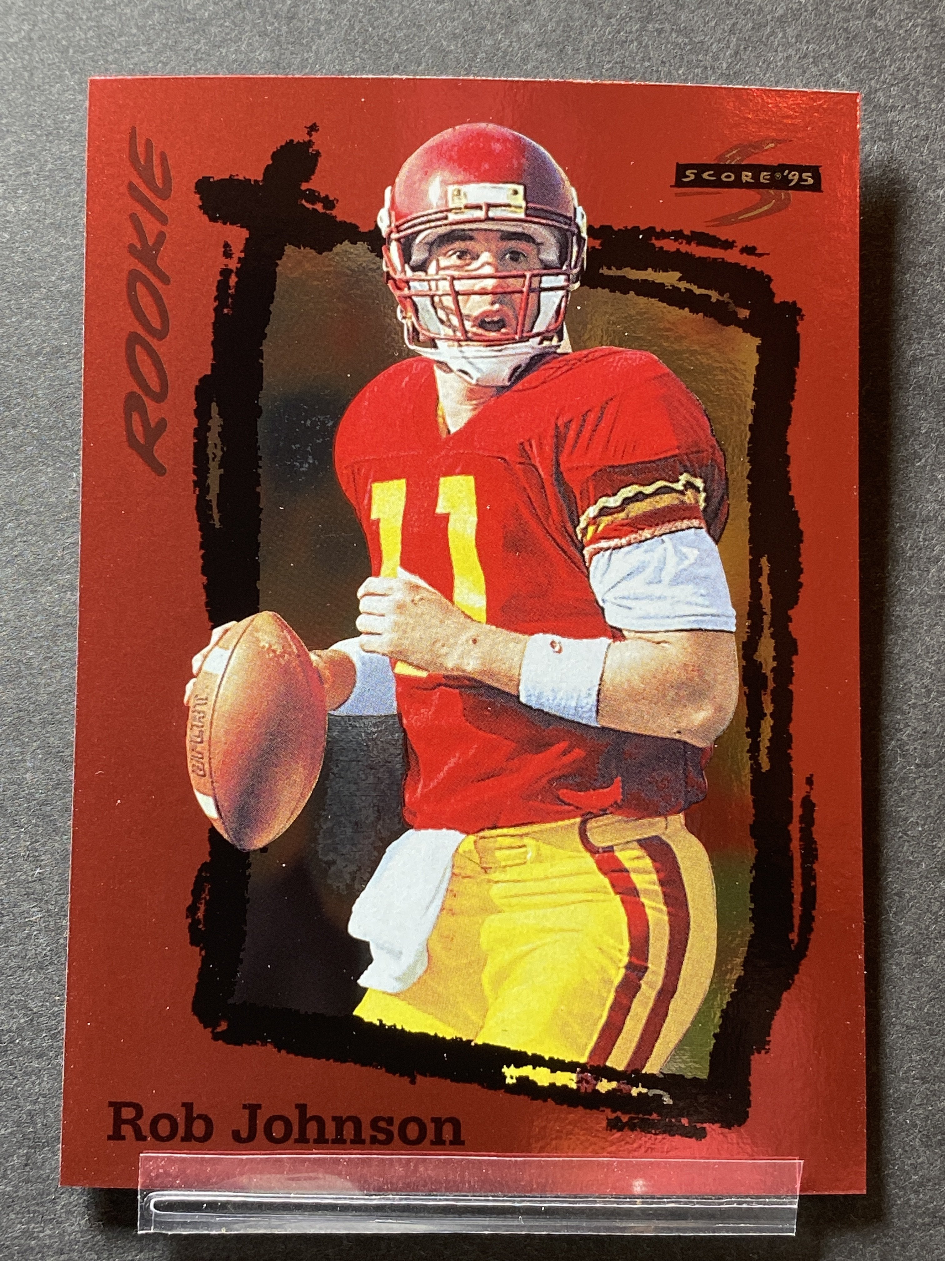 Rob Johnson 245 Score Rookie Football Card 1995 Jacksonville Jaguars