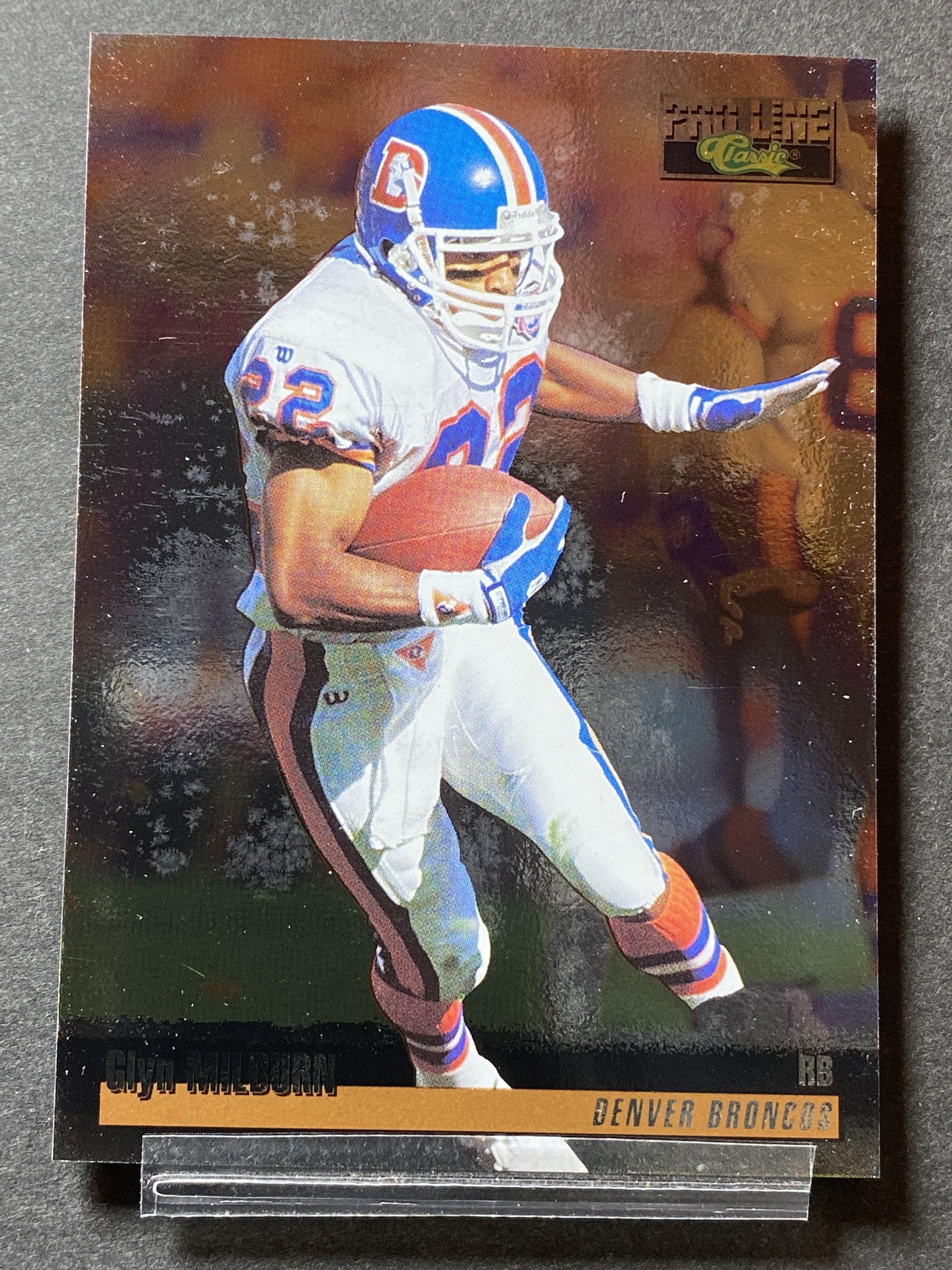 Glyn Milburn 107 Pro Line Classic 1995 Football Card Denver Broncos