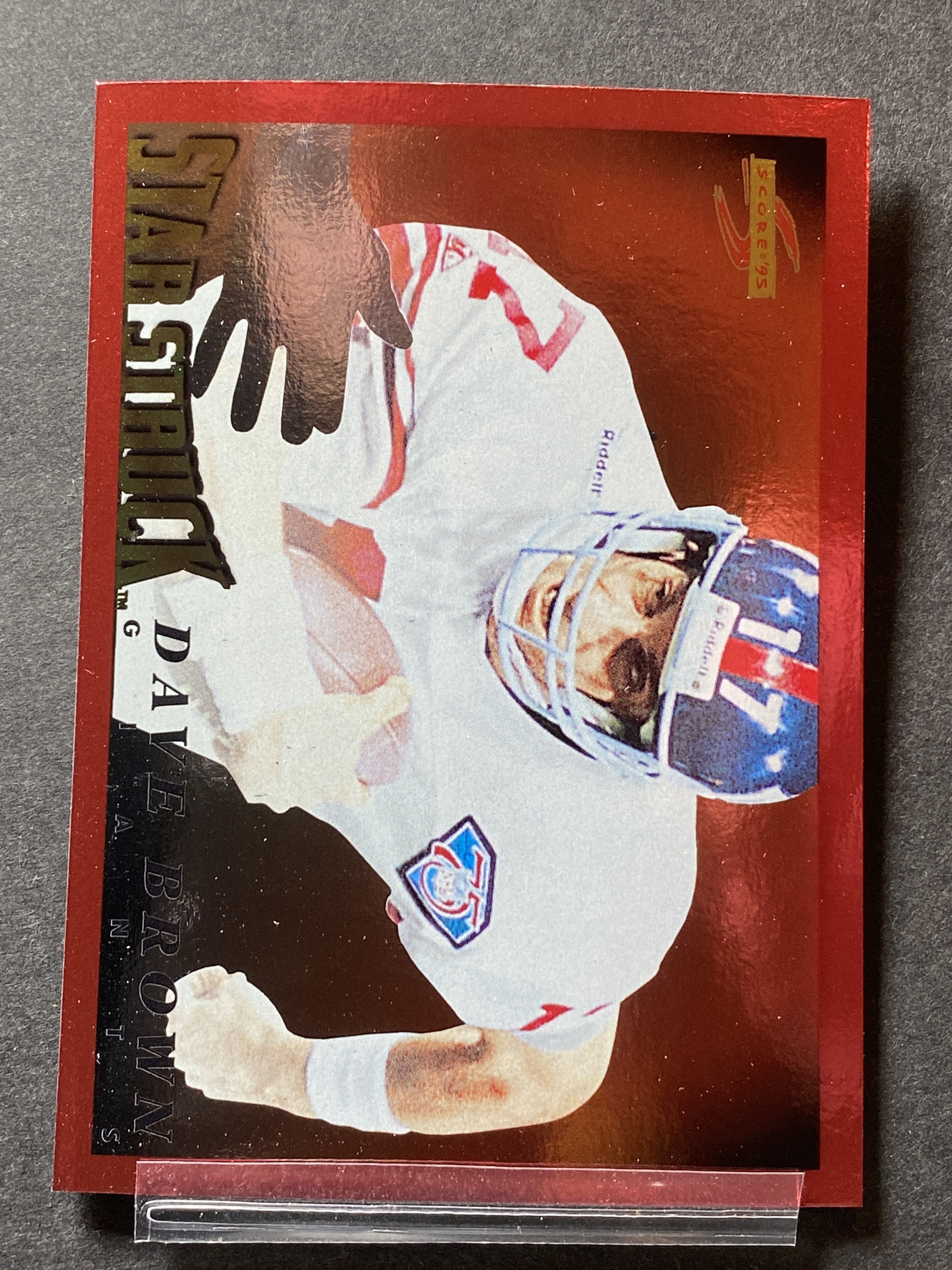 Dave Brown 226 Score 1995 Football Card New York Giants