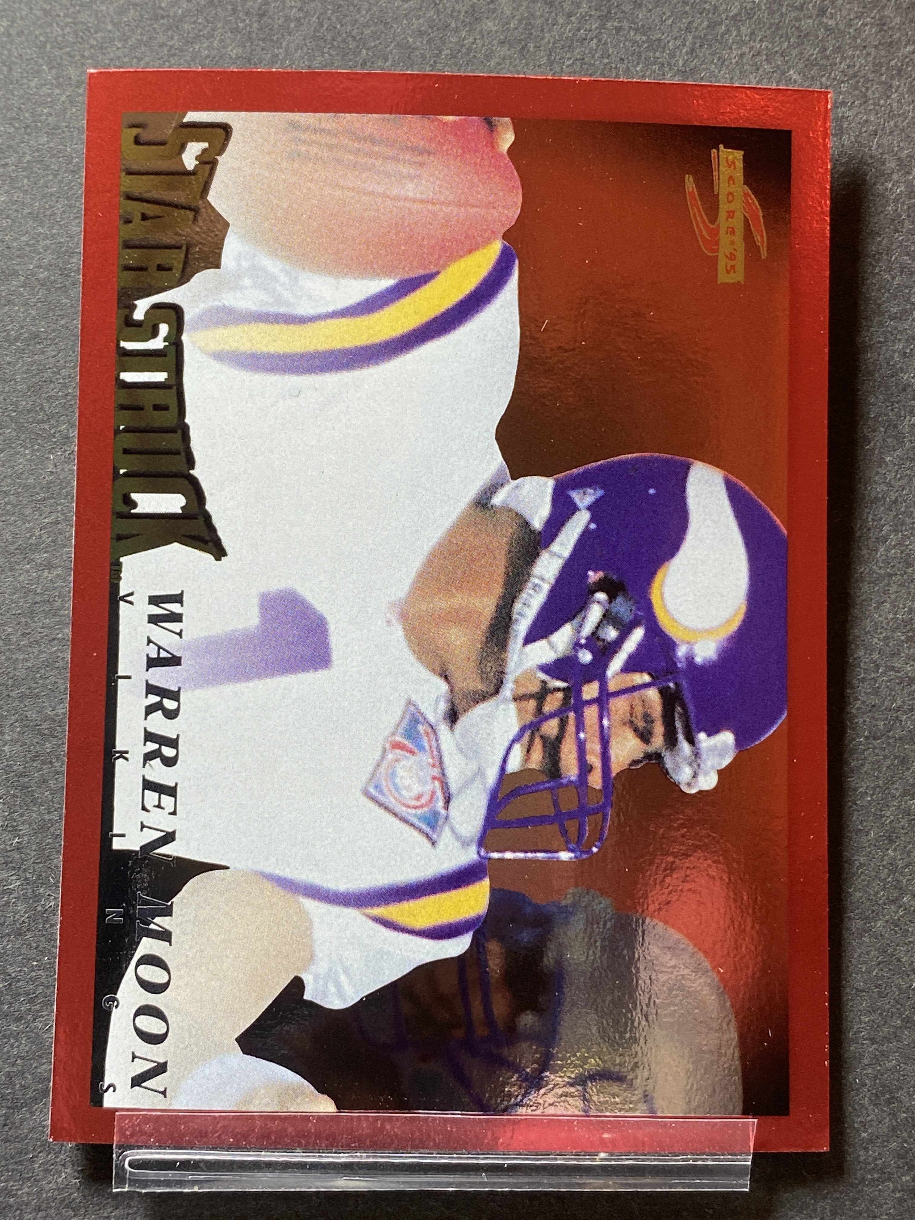 Warren Moon 220 Score 1995 Football Card Minnesota Vikings