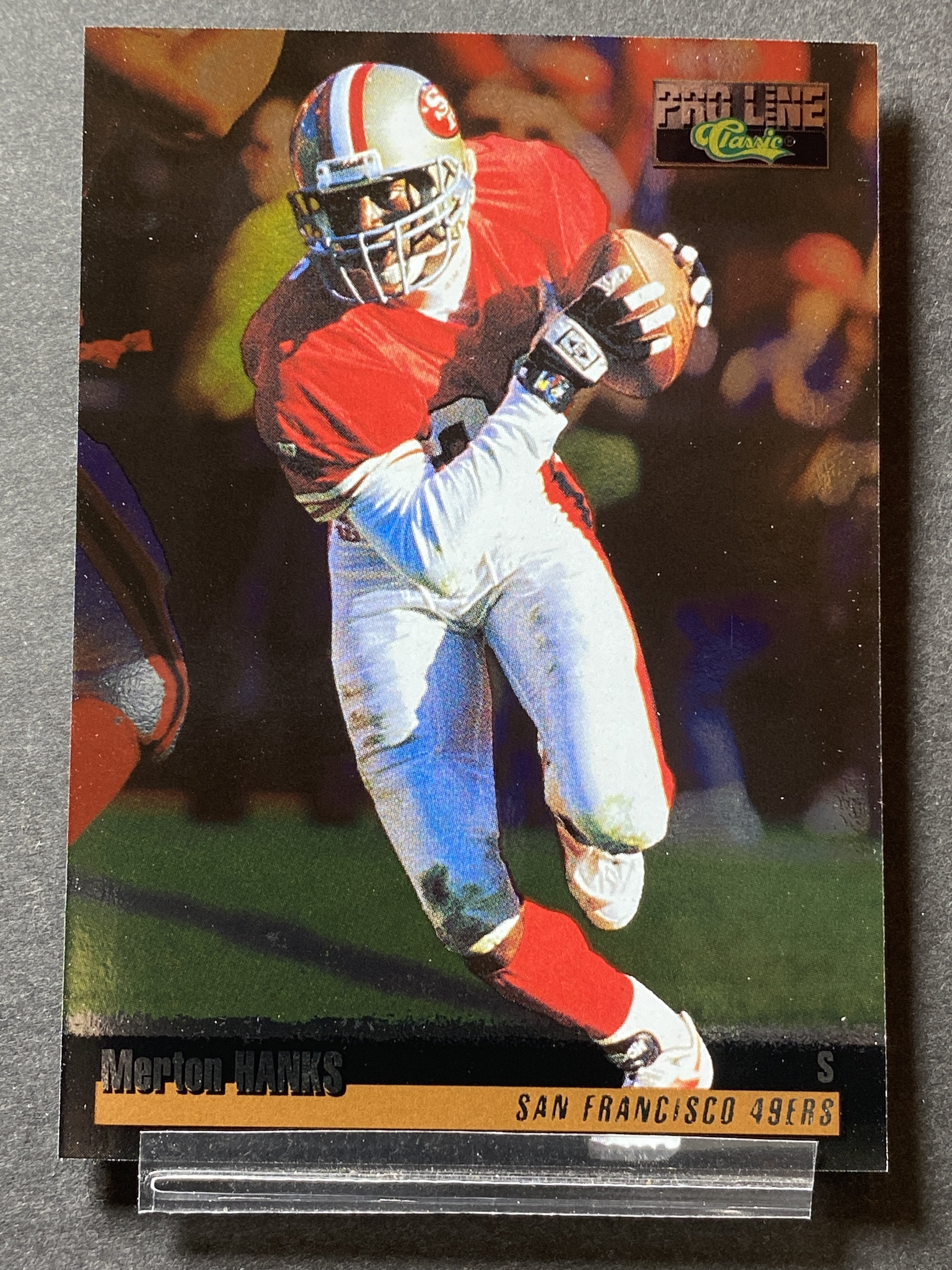 Merton Hanks 164 Pro Line Classic 1995 Football Card San Francisco 49ers