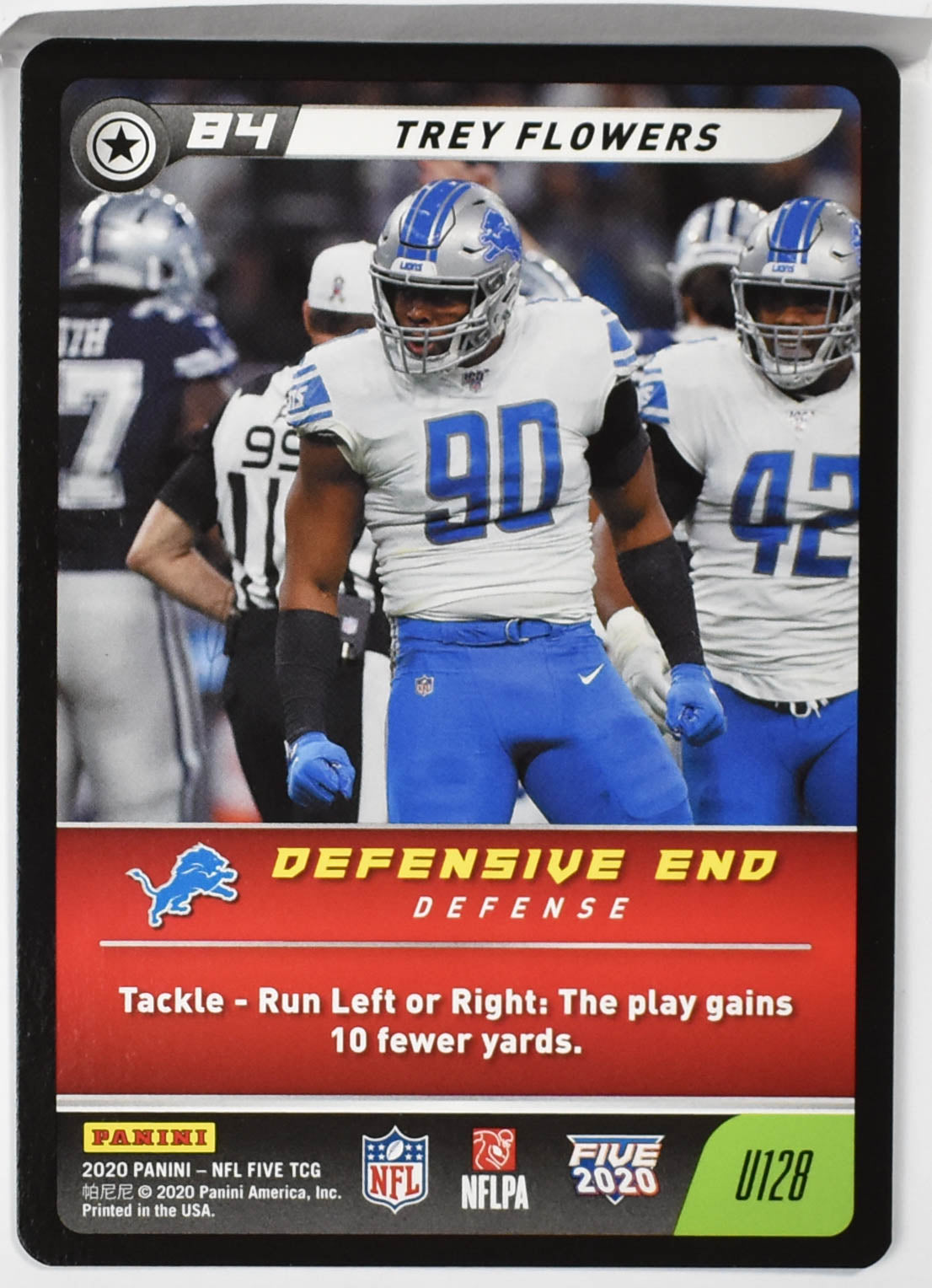 Trey Flowers U128 Panini NFL FIVE TCG 2020