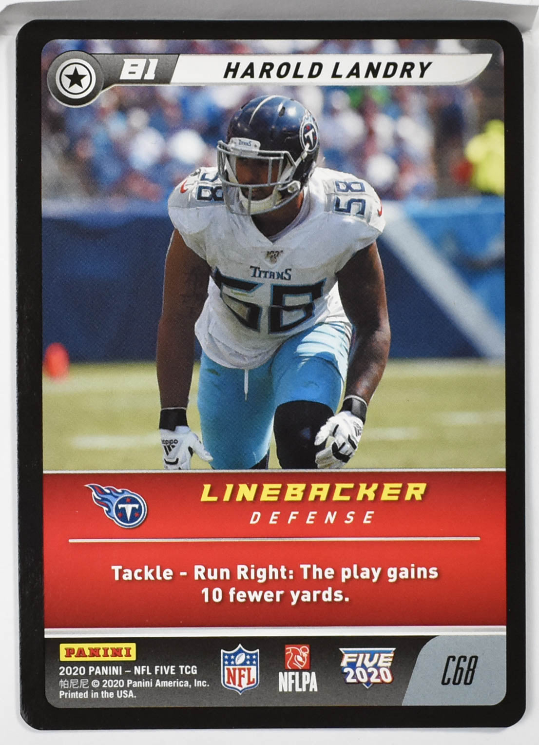 Harold Landry Panini NFL FIVE TCG 2020