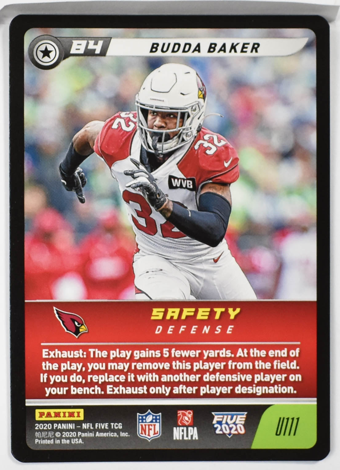 Budda Baker U111 Panini NFL FIVE TCG 2020